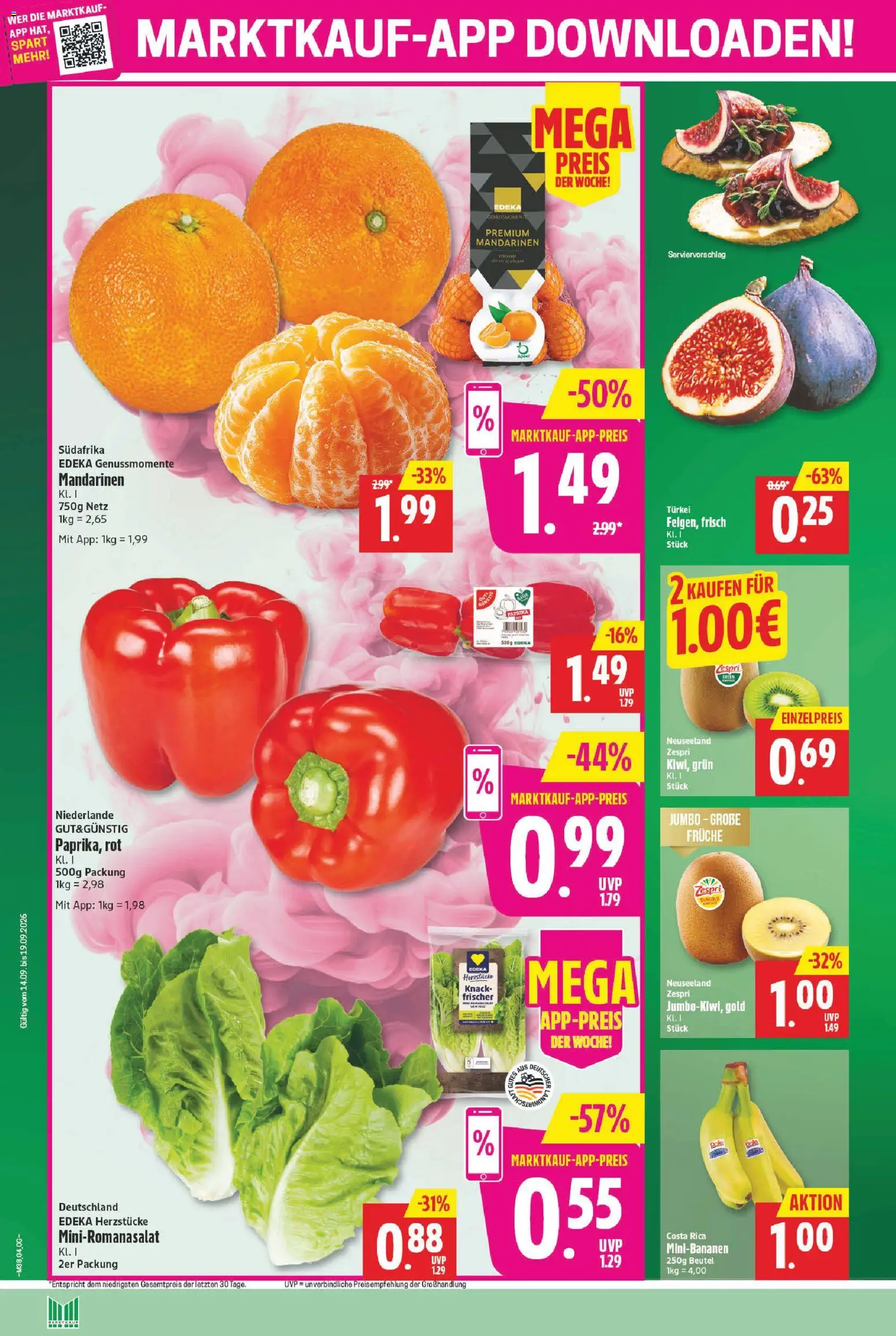 Marktkauf Prospekt – gültig ab 14.09.2026 | Seite: 4 | Produkte: Mandarinen, Paprika