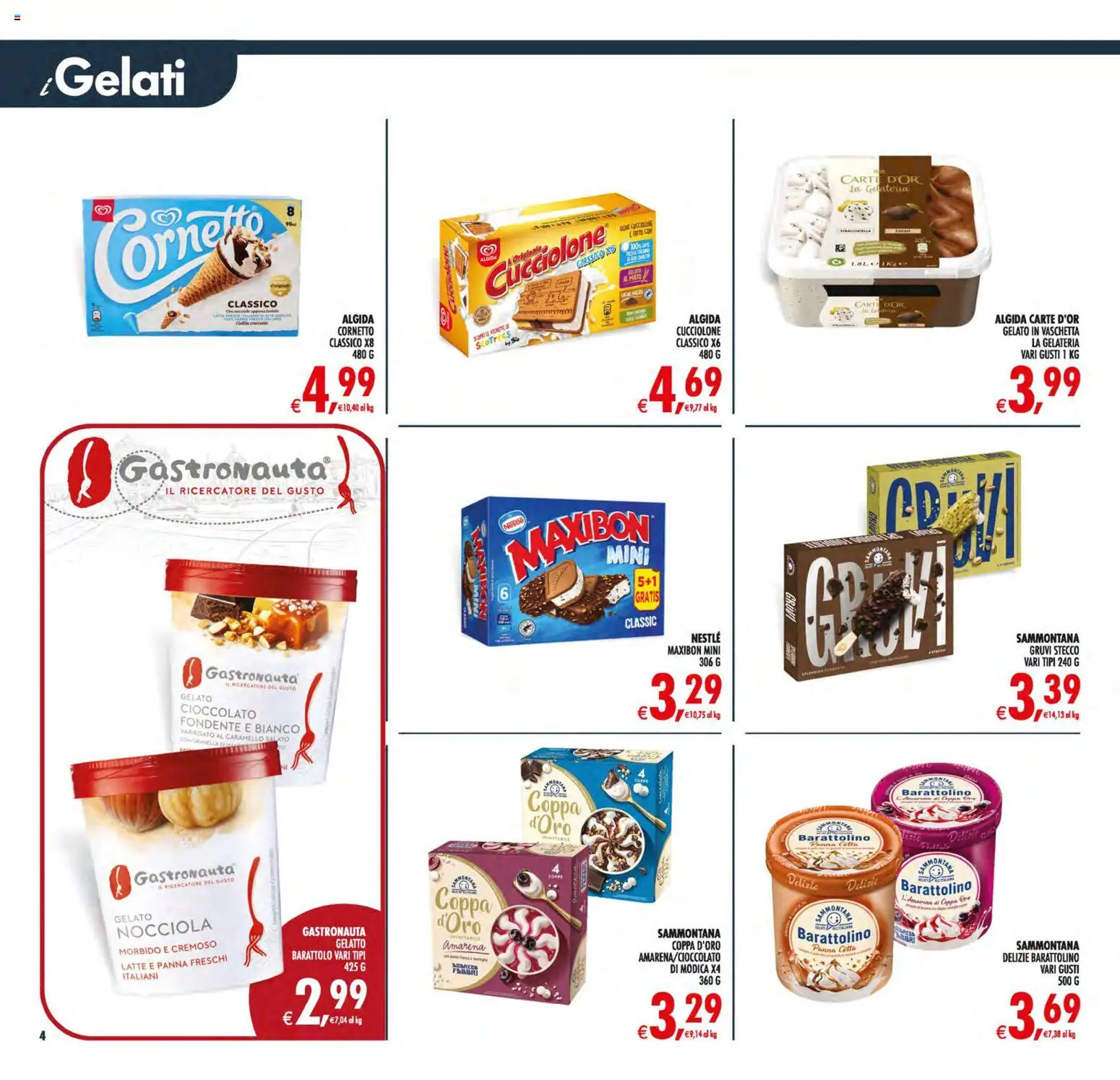 Volantino Decò del 21/08/2026 | Pagina: 4 | Prodotti: Cioccolato, Cornetto, Gelato, Latte