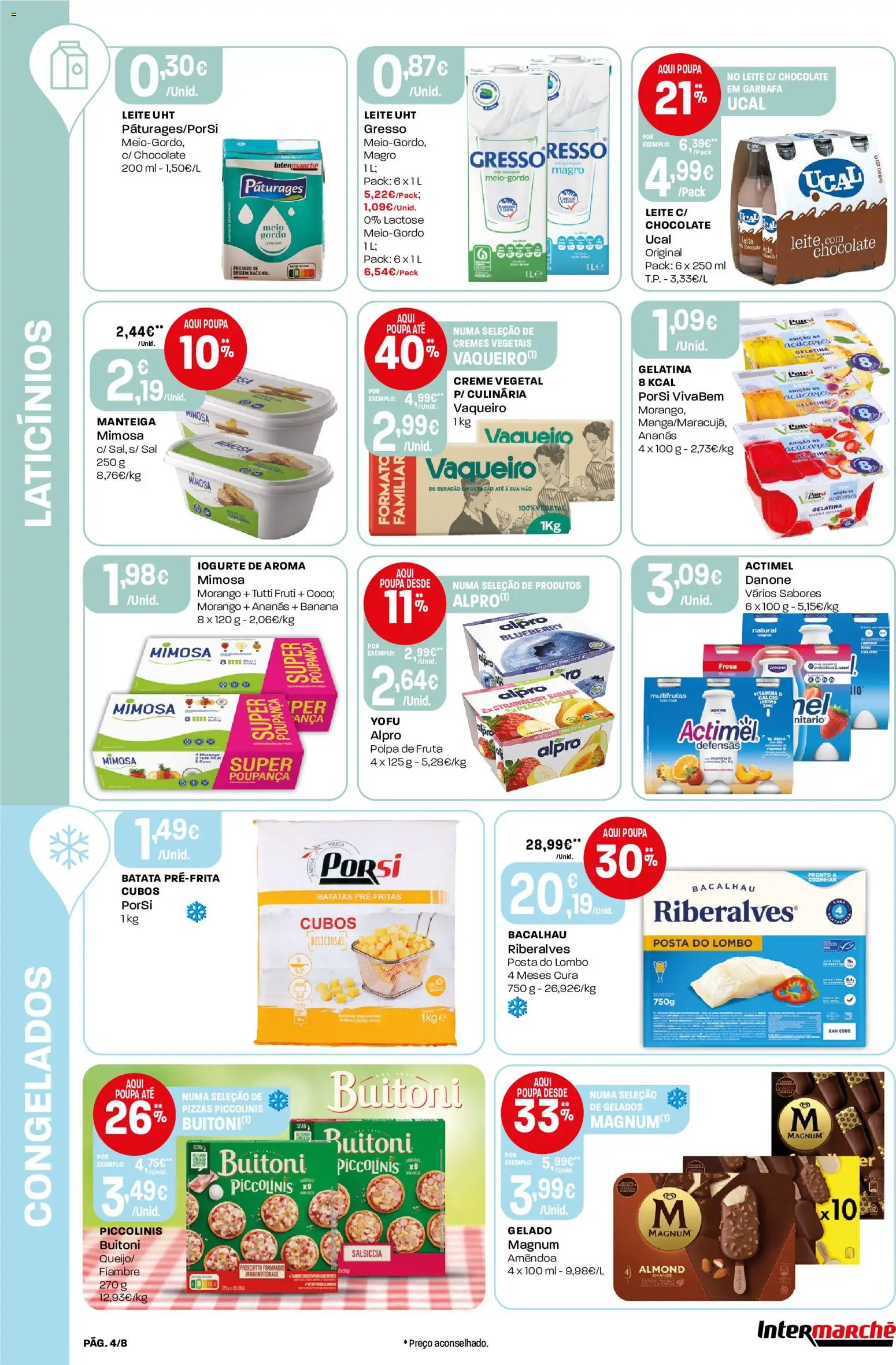 Intermarché Folheto Mini │ válido de 28.05.2026 | Página: 4 | Produtos: Manteiga, Lombo, Chocolate, Creme