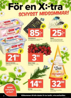 Coop Daglivs erbjudanden xtra - Förhandsvisning av reklamblad från butik Coop Daglivs aktuell från 15.06.2026 | Sida: 2 | Produkter: Brieost, Räkor, Citron