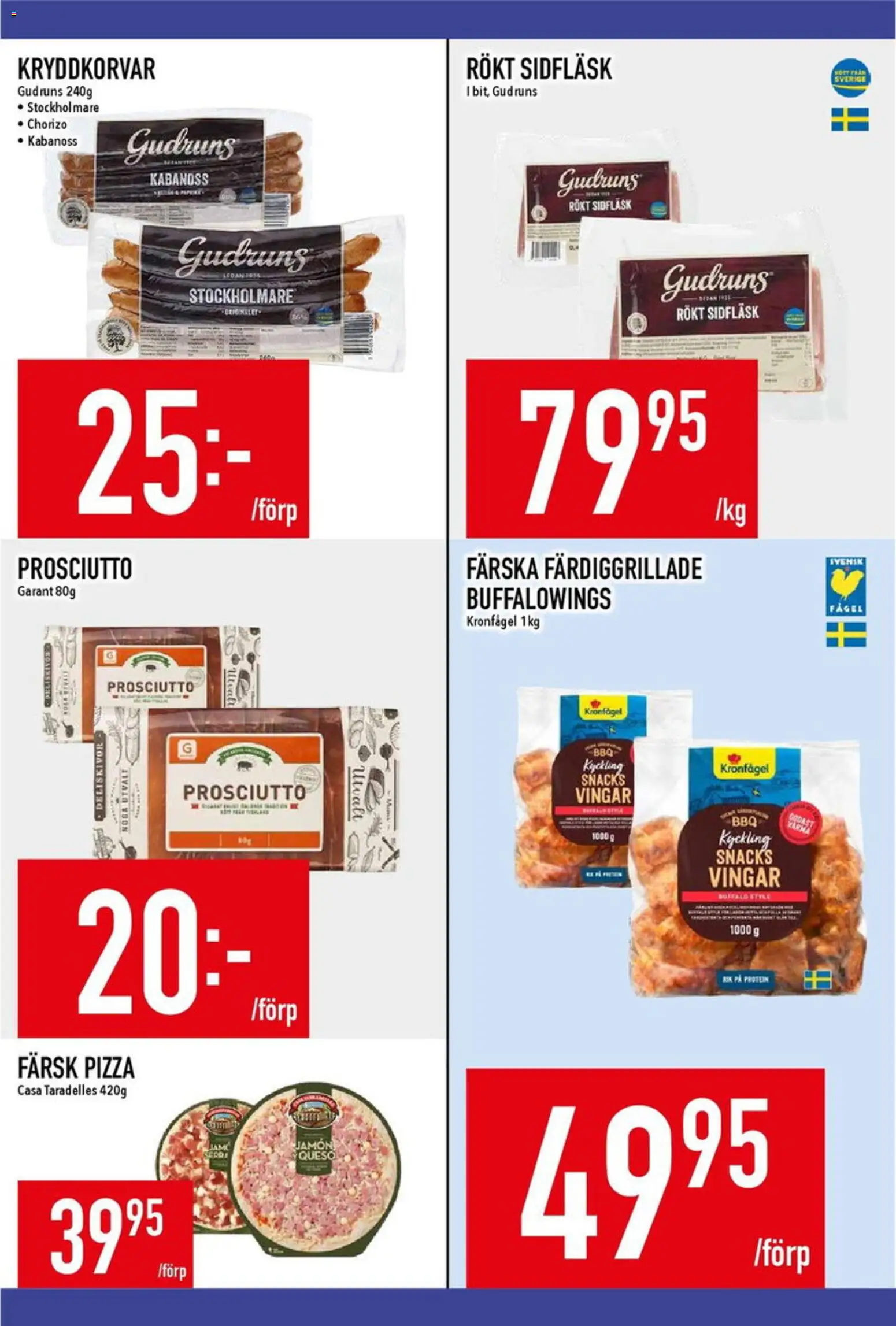 Matdax reklamblad aktuell från 26/10/2026 | Sida: 8 | Produkter: Pizza, Snacks, Kyckling, Protein