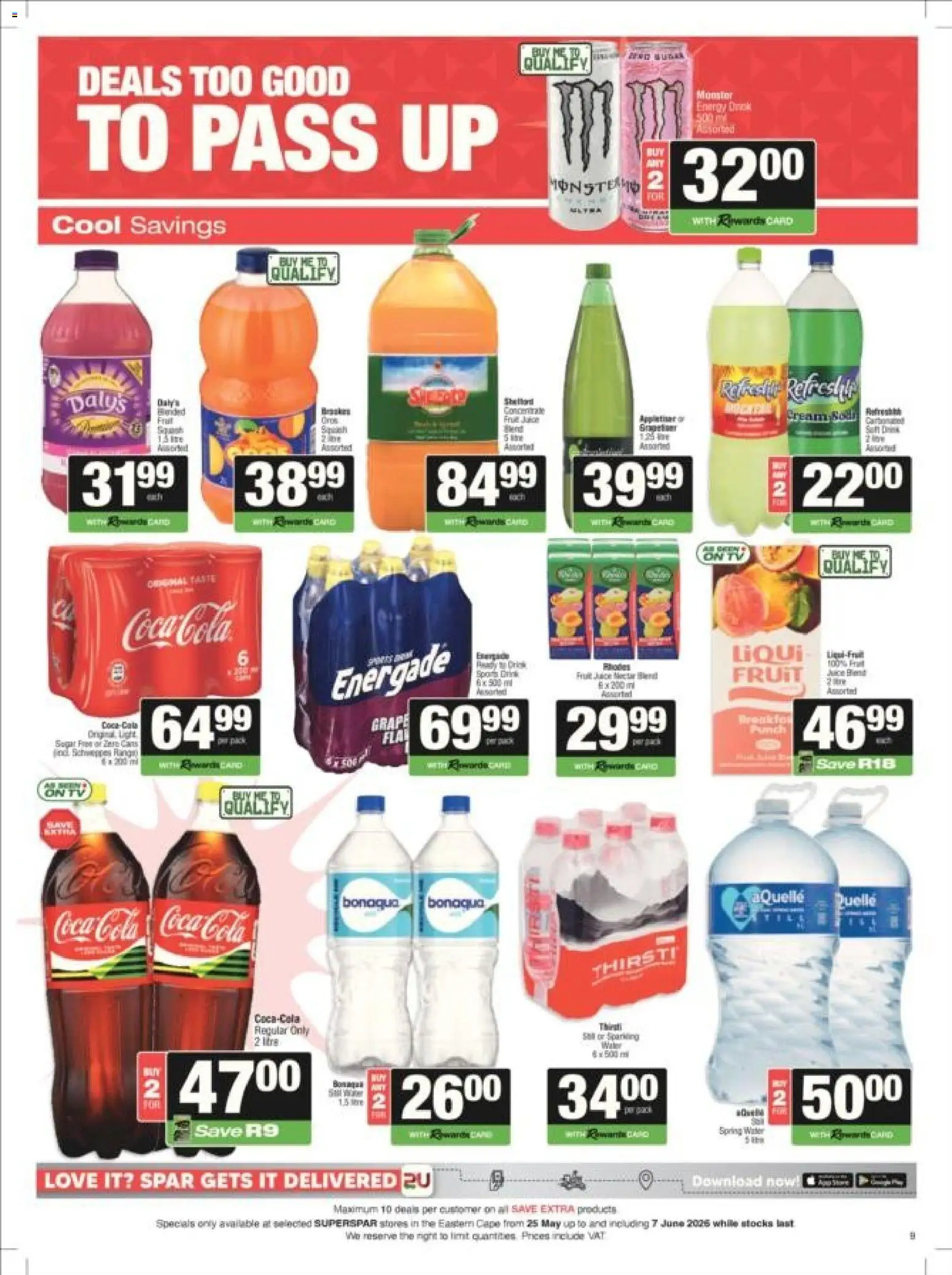 New Superspar catalogue – valid from 25.05.2026 | Page: 9 | Products: Cream, Water, Fruit