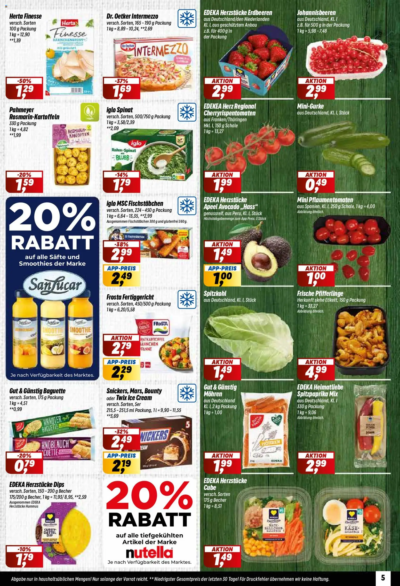 Simmel Prospekt – gültig ab 13.07.2026 | Seite: 5 | Produkte: Twix, Kartoffeln, Pfifferlinge, Herta finesse