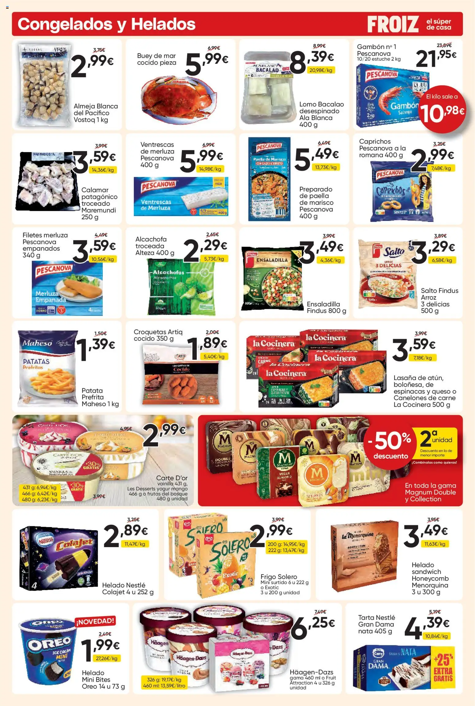 Froiz folleto │ válido desde el 14.05.2026 | Página: 4 | Productos: Ensaladilla, Mac, Helado, Horno