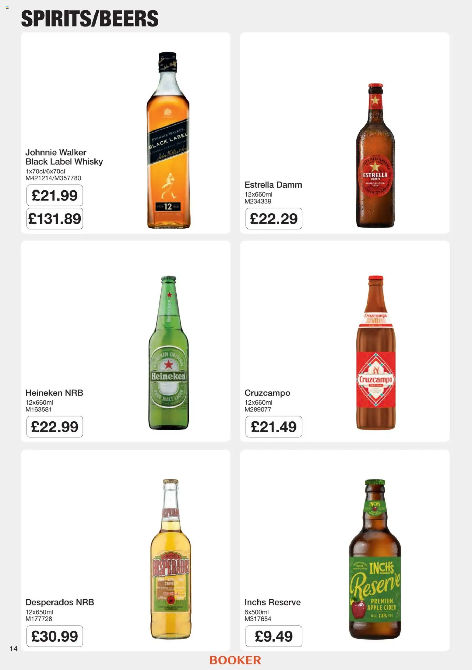 {H1} | Page: 14 | Products: Apple, Heineken, Desperados, Apple cider
