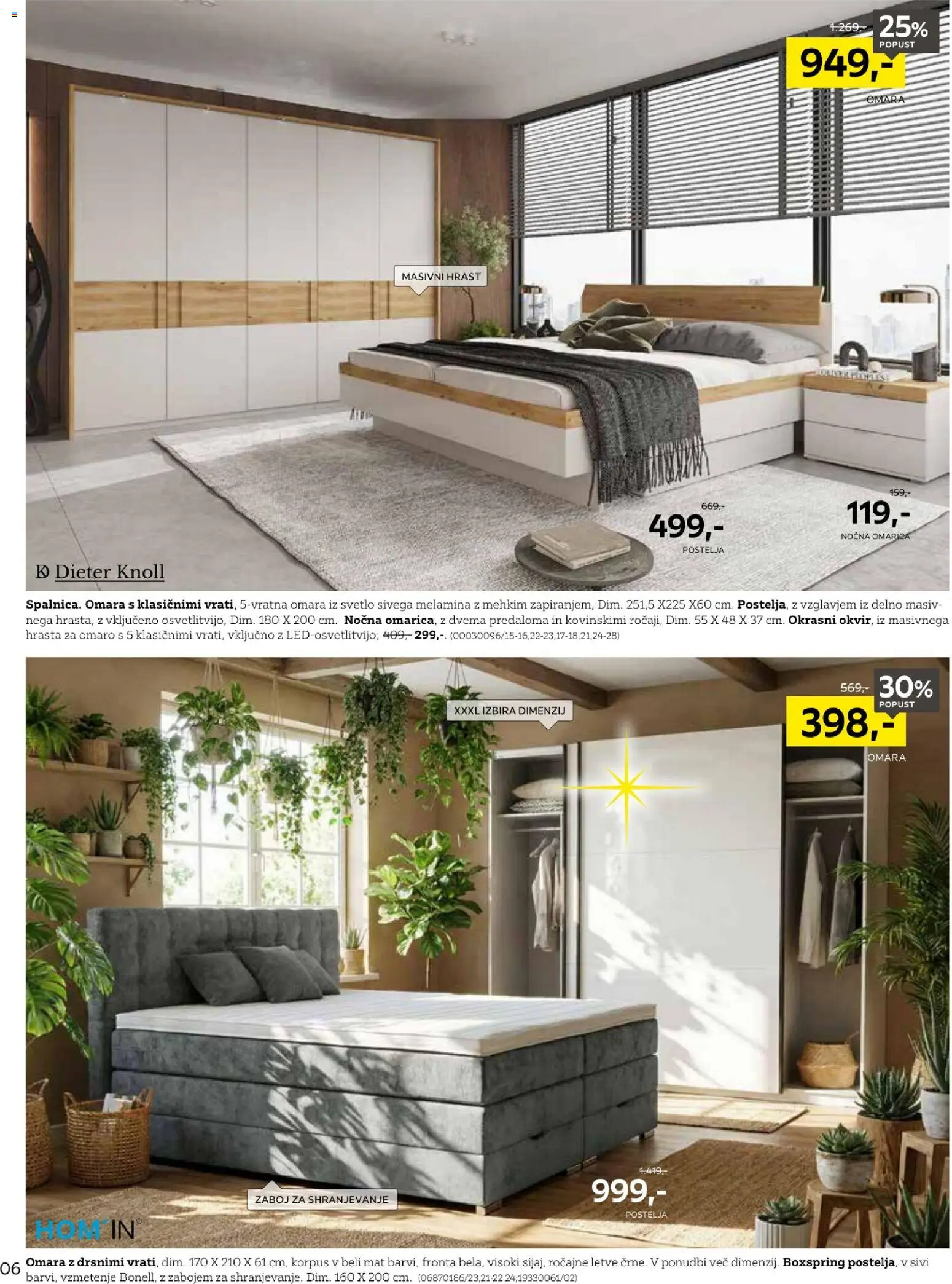 Novi XXXL Lesnina katalog ponudbe – veljaven od 28.09.2026 | Stran: 6 | Izdelki: Postelja, Omara, Zaboj, Omarica