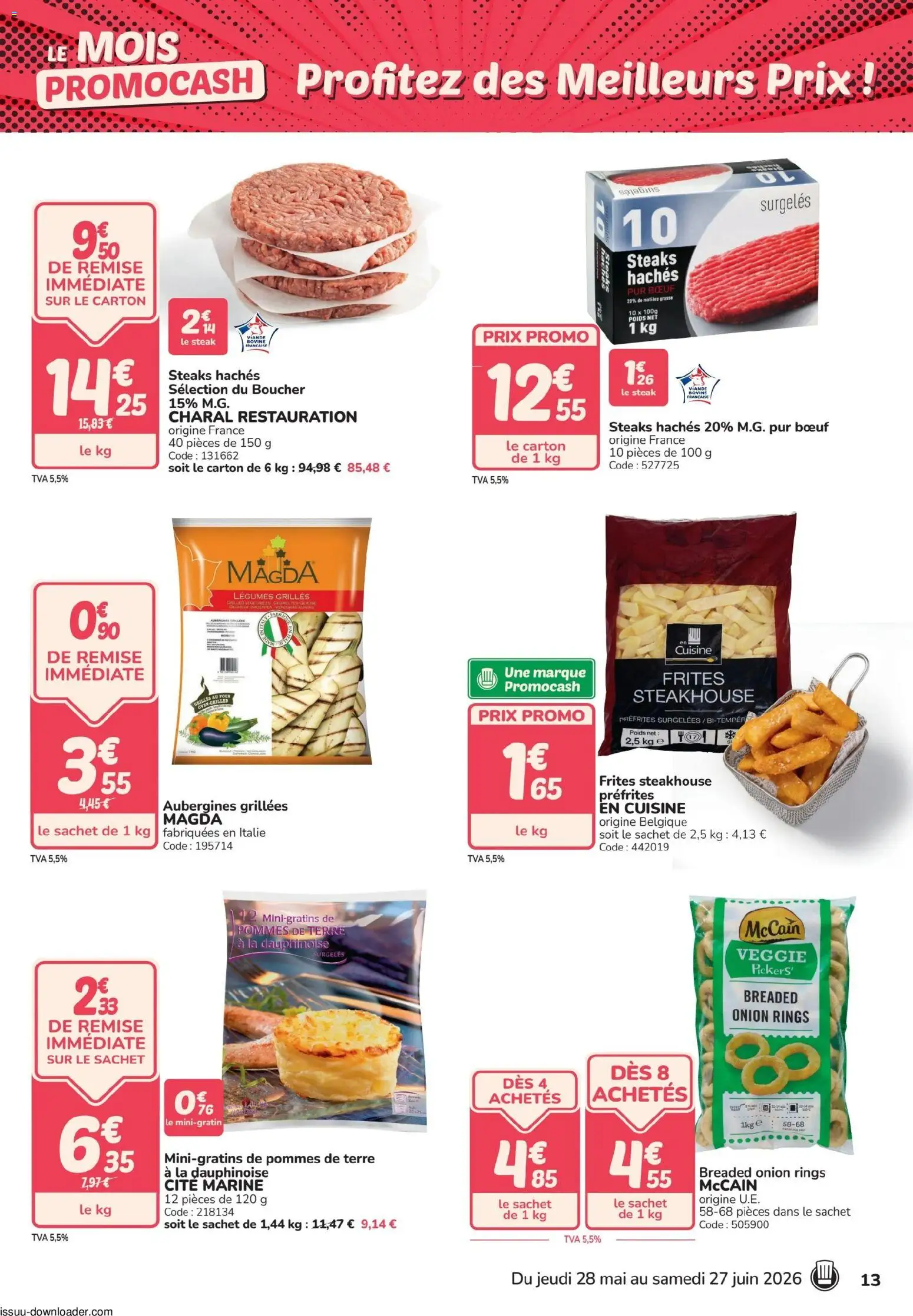 {H1} | Page: 13 | Produits: Poids, Frites, Pommes, Pommes de terre