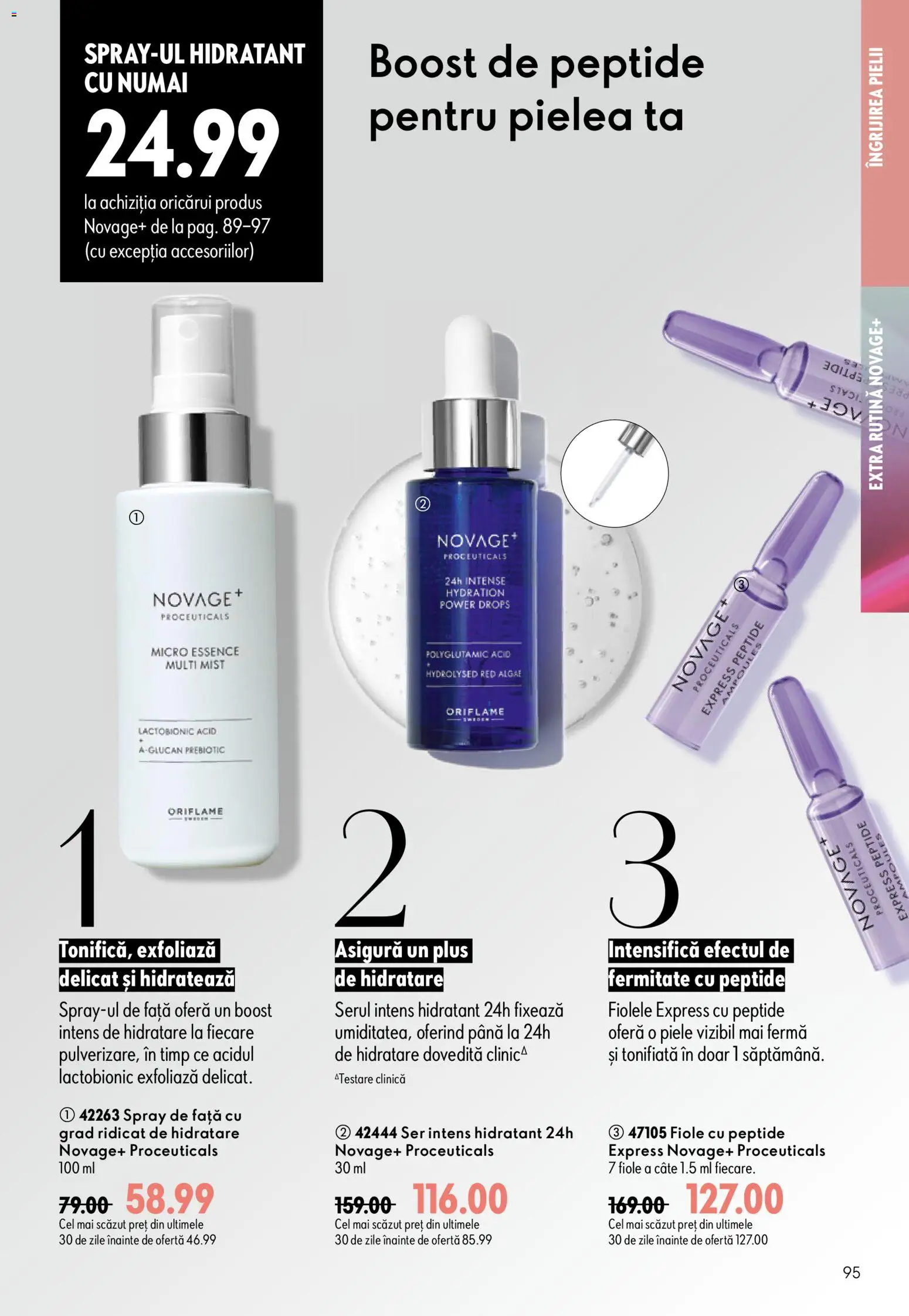 Noul catalog Oriflame – valabil de la 19.08.2026 | Pagină: 95 | Produse: Intense, Power, Plus