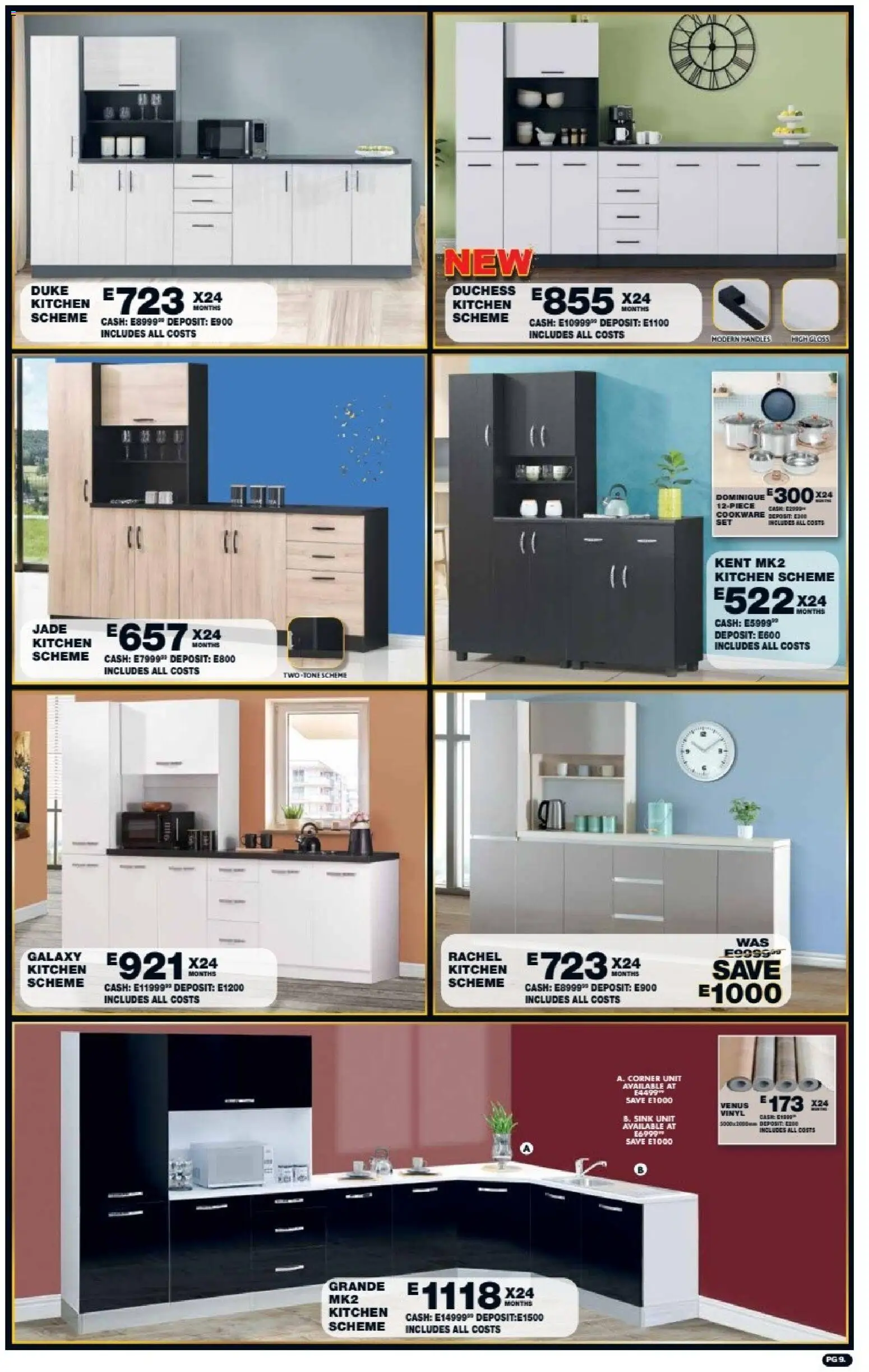New Lewis Stores catalogue – valid from 10/08/2026 | Page: 9 | Products: Gloss, Cookware, Sink