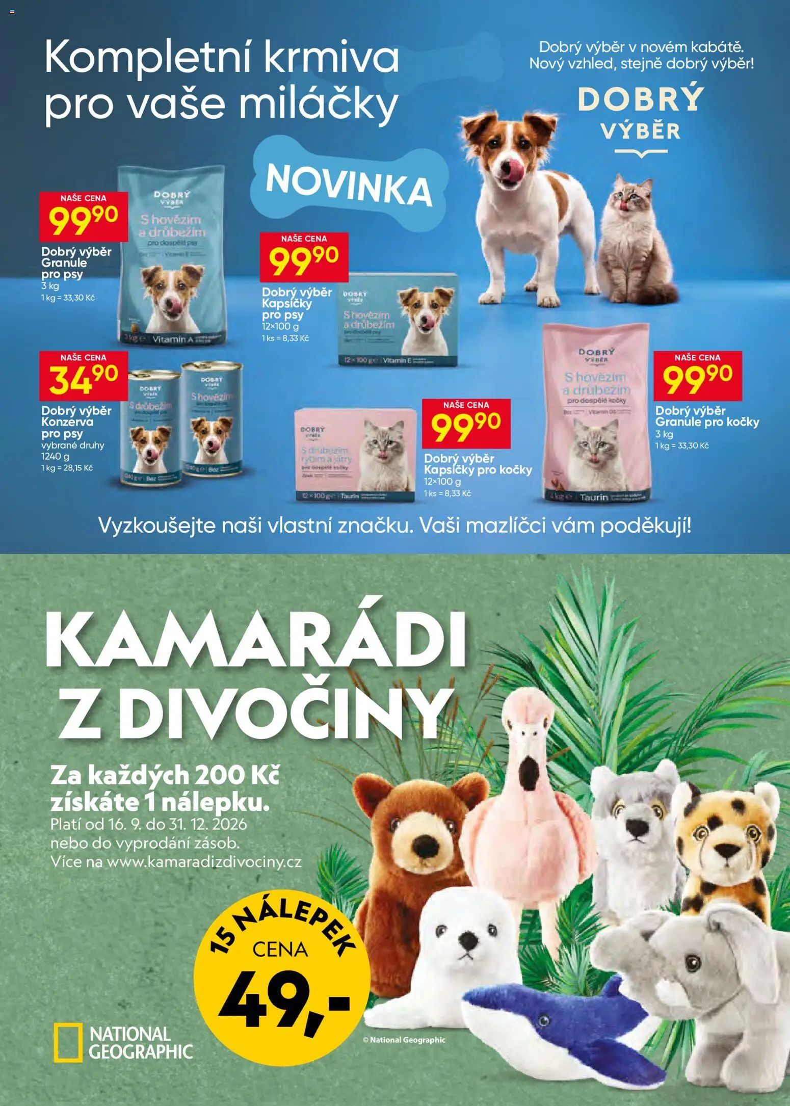Hruška leták od 30.09.2026 | Strana: 2 | Produkty: Granule, Kapsičky pro kočky, Granule pro kočky, Kapsičky pro psy