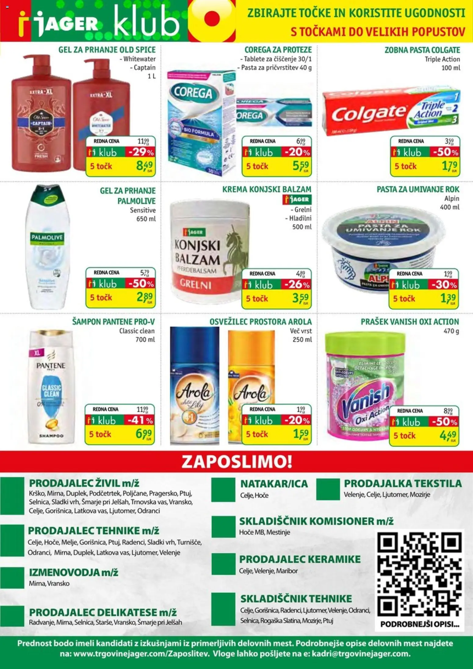 Novi Jager katalog ponudbe – veljaven od 08.07.2026 | Stran: 13 | Izdelki: Gel za prhanje, Prašek, Sampon, Zobna pasta