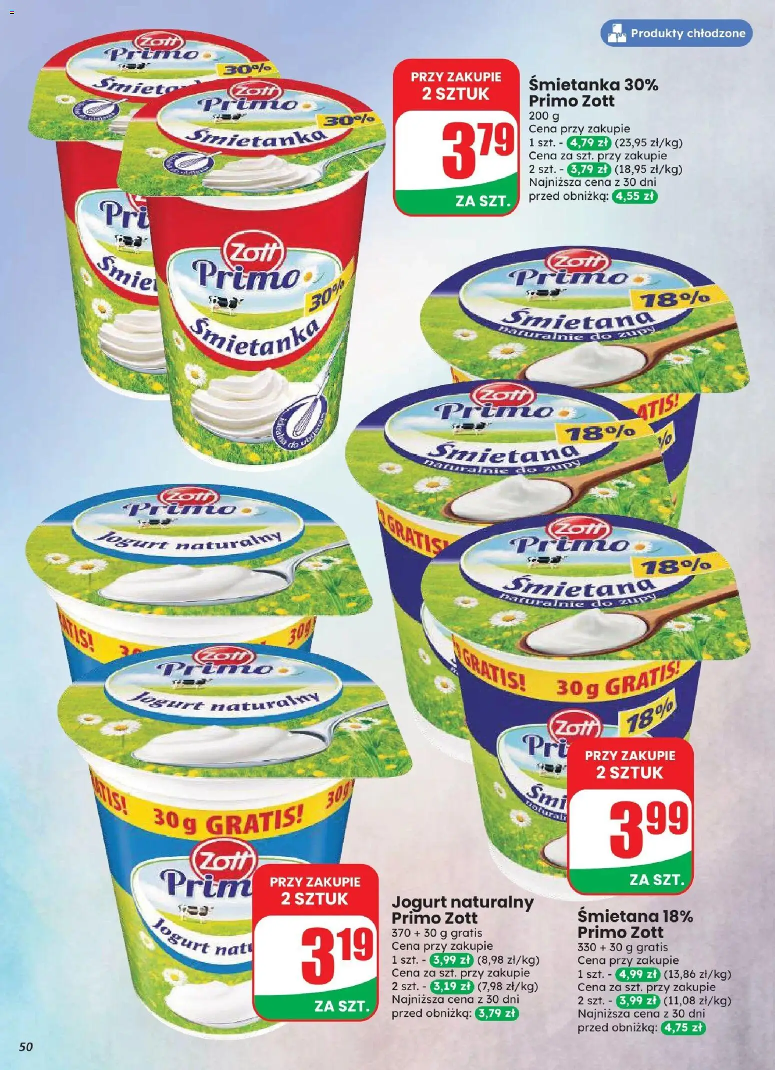 Dino gazetka od 12.08.2026 | Strona: 50 | Produkty: Zupy, Jogurt naturalny, Jogurt, Śmietana