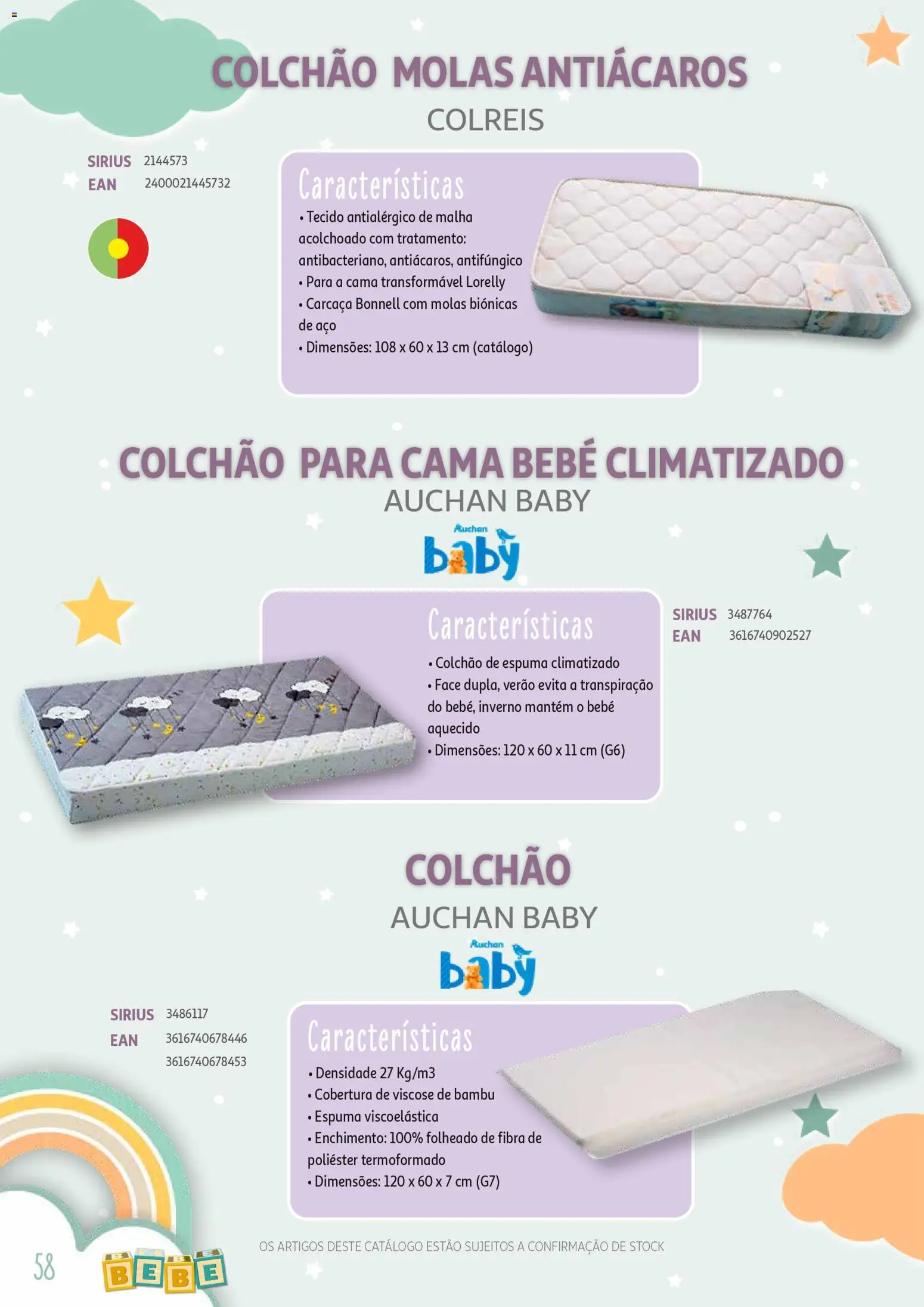 Auchan - Catálogo Puericultura │ válido de 13/01/2026 | Página: 58 | Produtos: Cama, Colchão