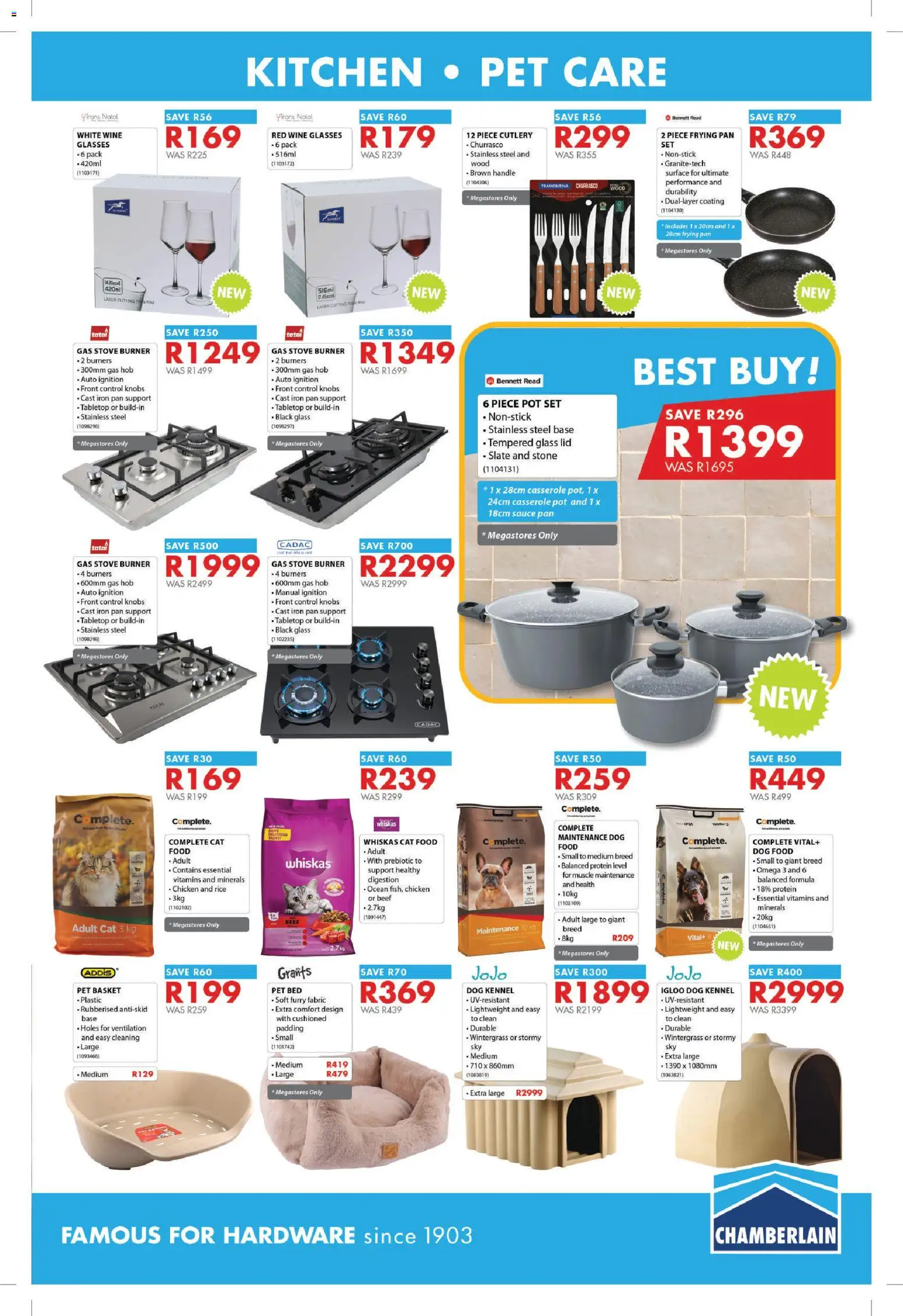 New Chamberlain catalogue – valid from 18.06.2026 | Page: 3 | Products: Vitamins, Rice, Cat food, Dog food