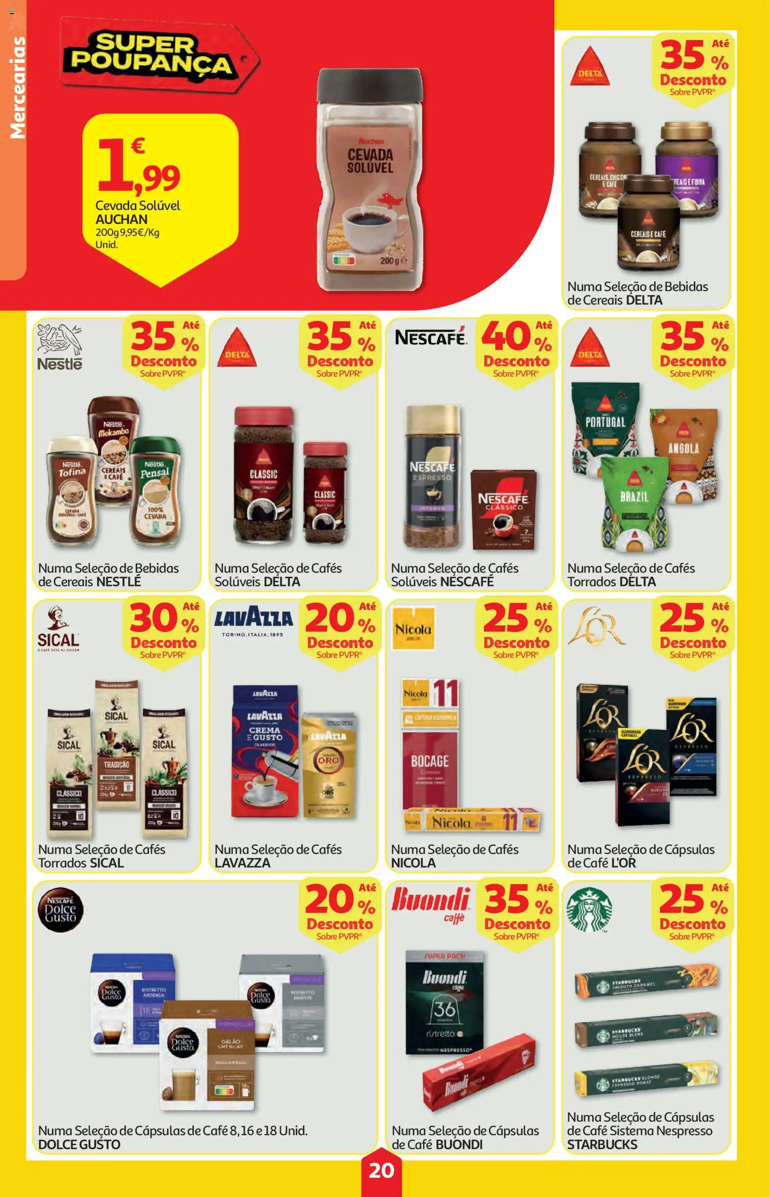 Auchan folheto │ válido de 02/07/2026 | Página: 20 | Produtos: Nestlé, Café, Dolce gusto, Cereais