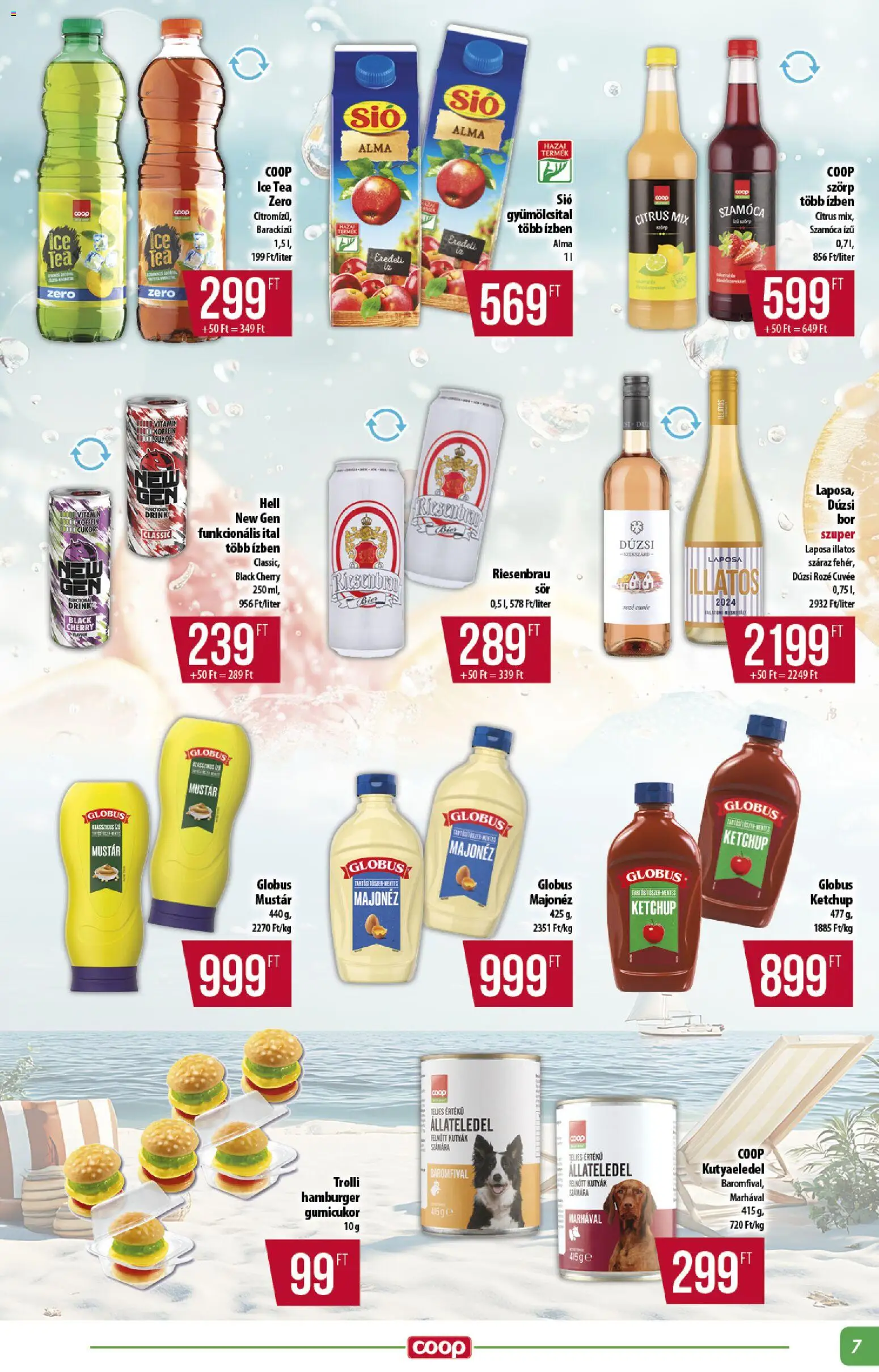 COOP akciós ujság - amely érvényes a következő dátumtól: 2026.08.27. | Oldal: 7 | Termékek: Gyümölcsital, Cuvée, Tea, Ketchup