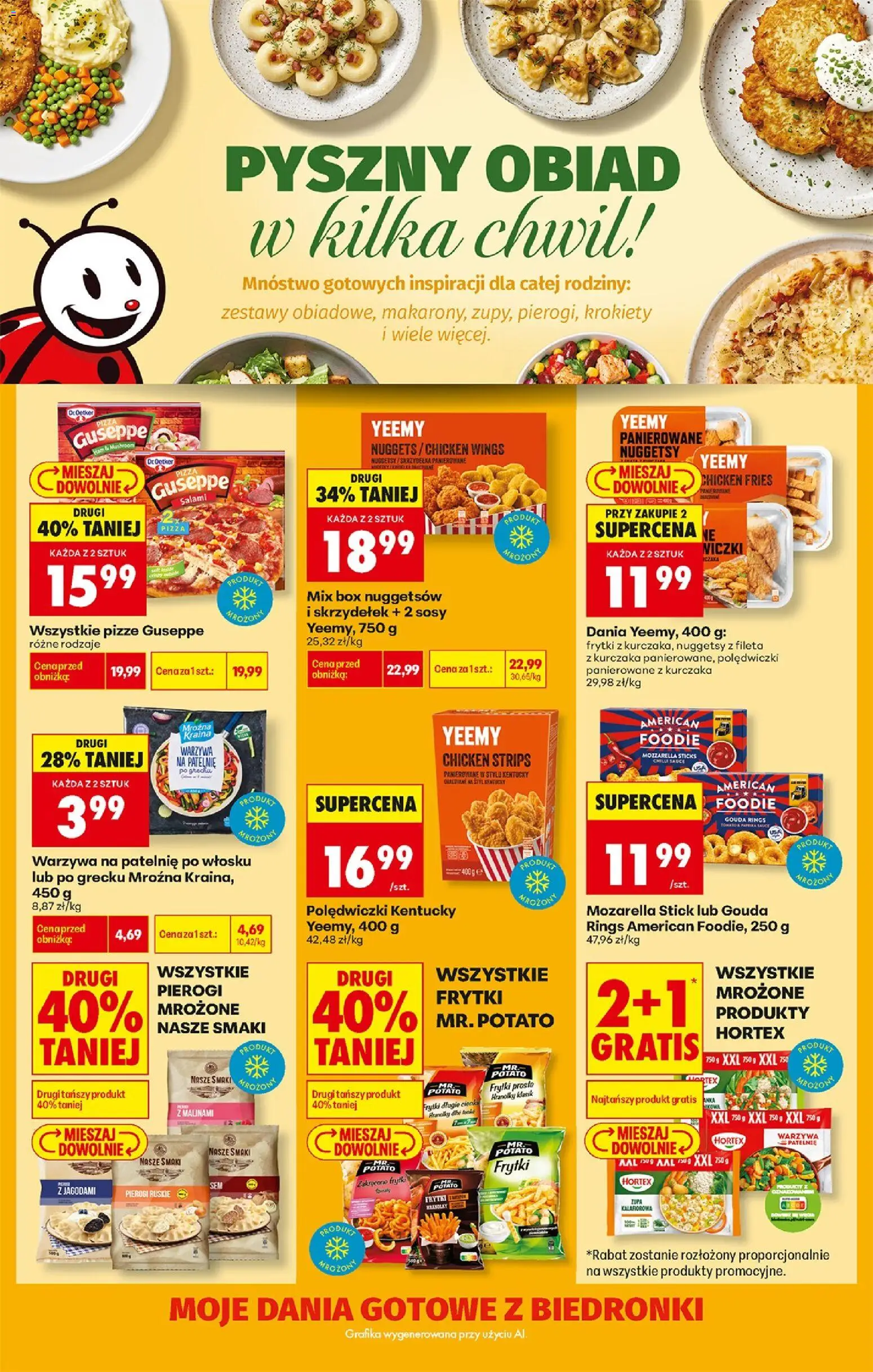 Biedronka gazetka - Pyszne dania od 21.09.2026 | Strona: 5 | Produkty: Sosy, Nuggets, Pierogi mrożone, Mroźna kraina