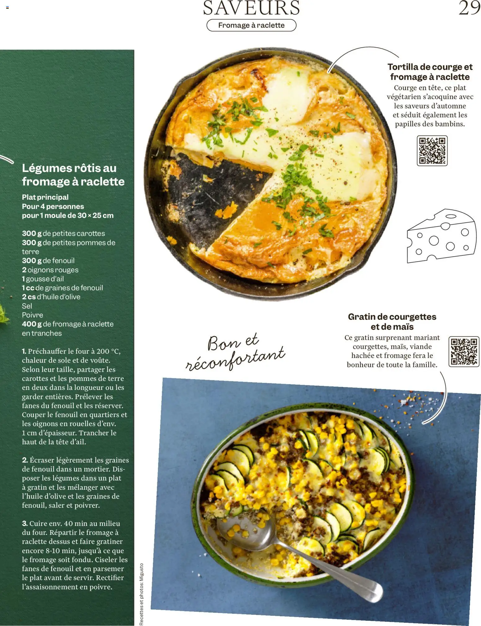 Migros aktionen Magazine FR – gültig ab 29.10.2026 | Seite: 29 | Produkte: Mais, Raclette