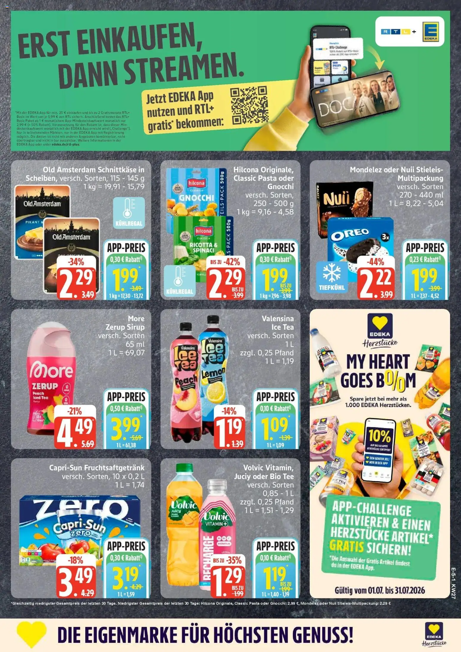 Edeka - EDEKA: Wochenangebote – gültig ab 28.06.2026 | Seite: 5 | Produkte: Sirup, Valensina, Pasta, Tee