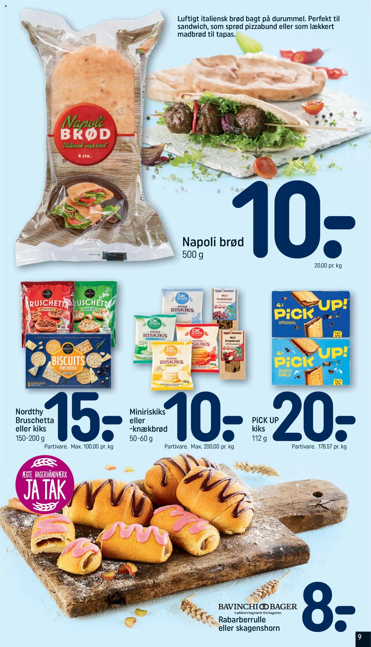 Rema 1000 tilbudsavis – gyldig fra 31.05.2026 | Side: 9 | Produkter: Brød, Knækbrød, Søm
