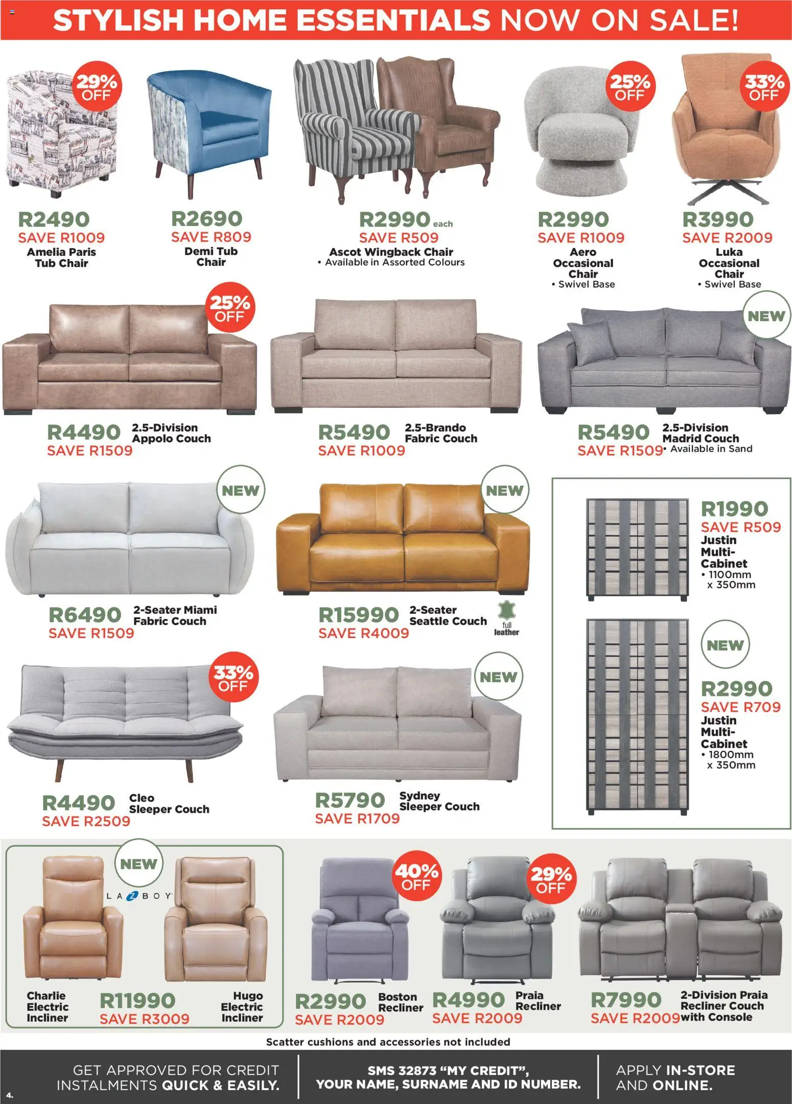 New House and Home catalogue – valid from 22/07/2026 | Page: 4 | Products: Couch, Chair