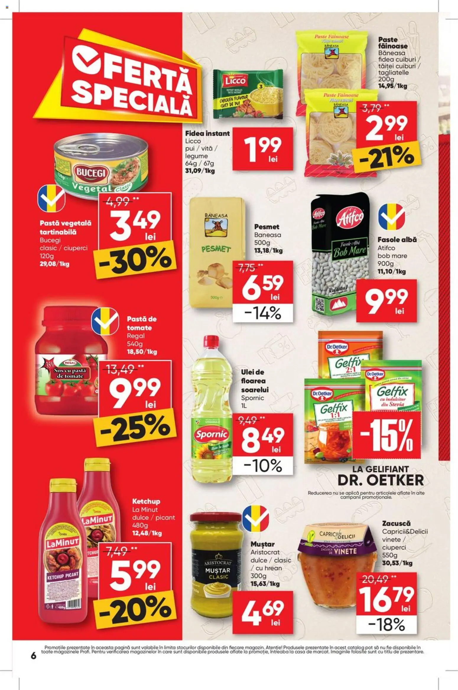 Noul catalog Profi – valabil de la 27.08.2026 | Pagină: 6 | Produse: Alba, Ulei de floarea soarelui, Pui, Legume