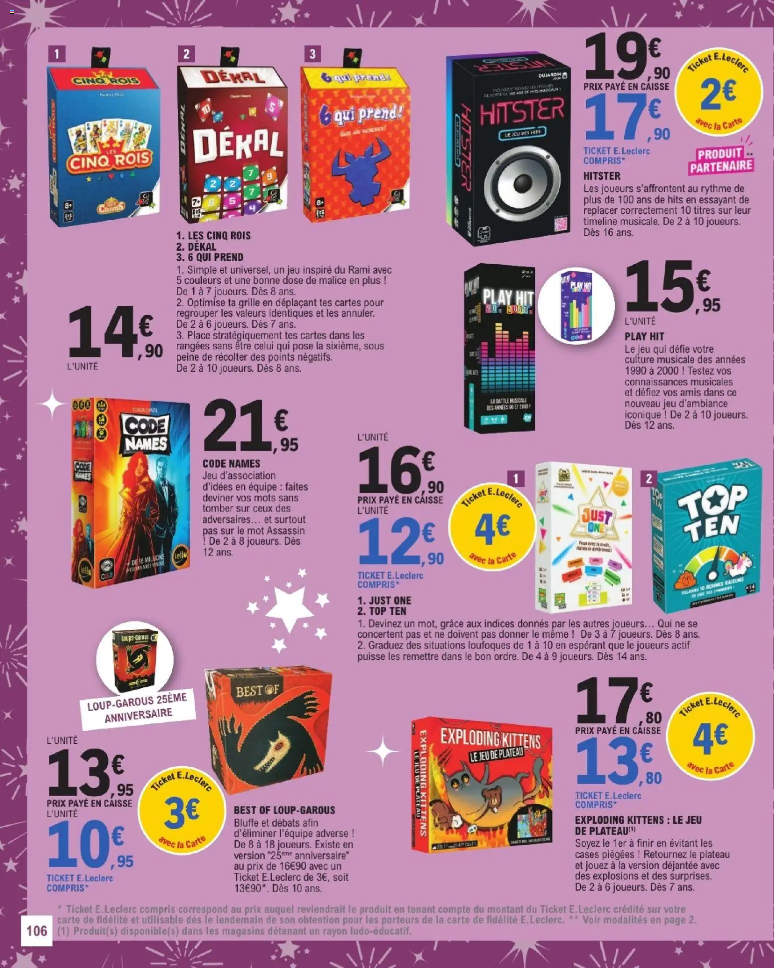 {H1} | Page: 106 | Produits: Anniversaire, Plateau