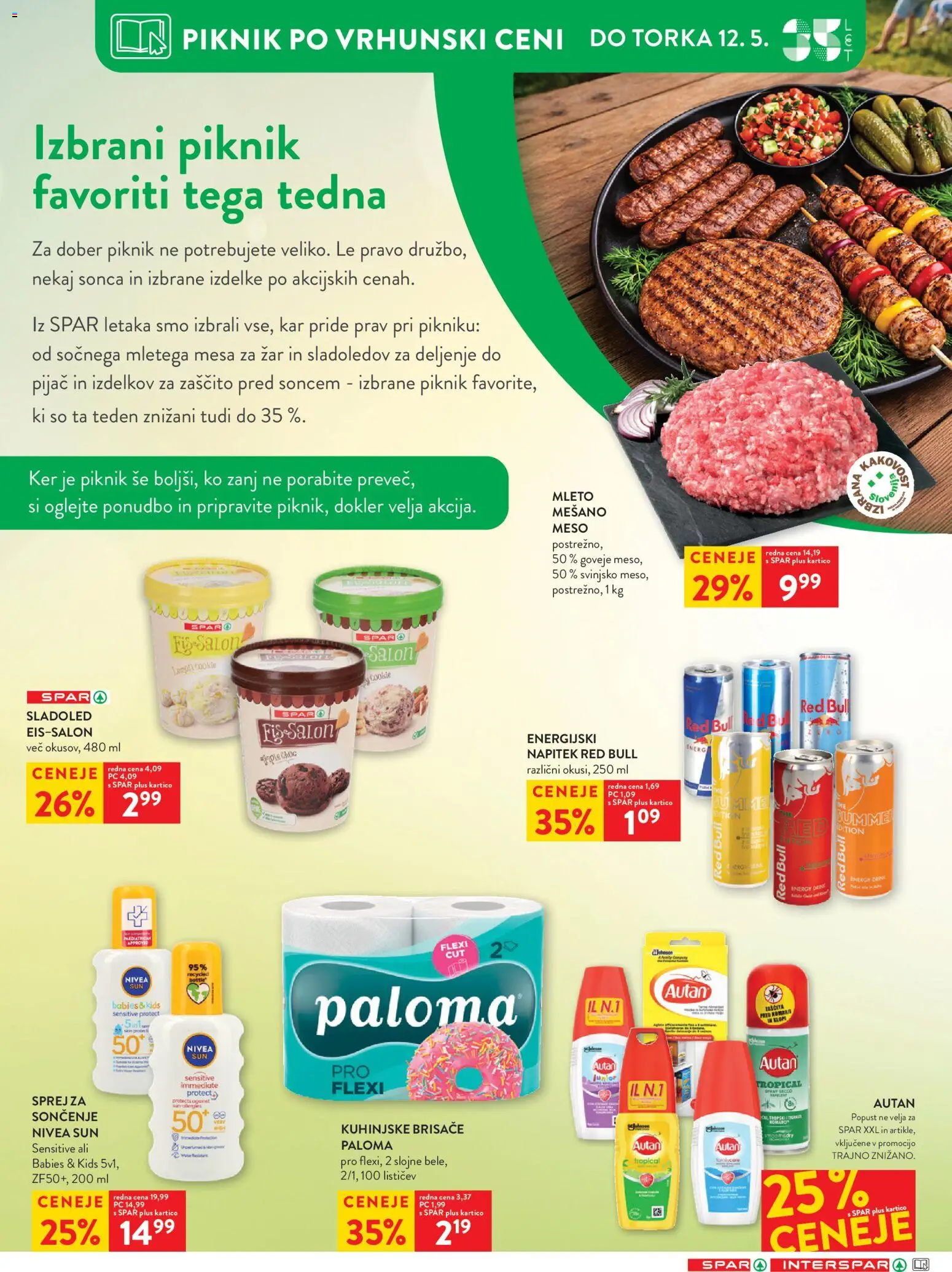 Novi Spar katalog ponudbe – veljaven od 06.05.2026 | Stran: 10 | Izdelki: Zar, Kuhinjske brisače, Sladoled