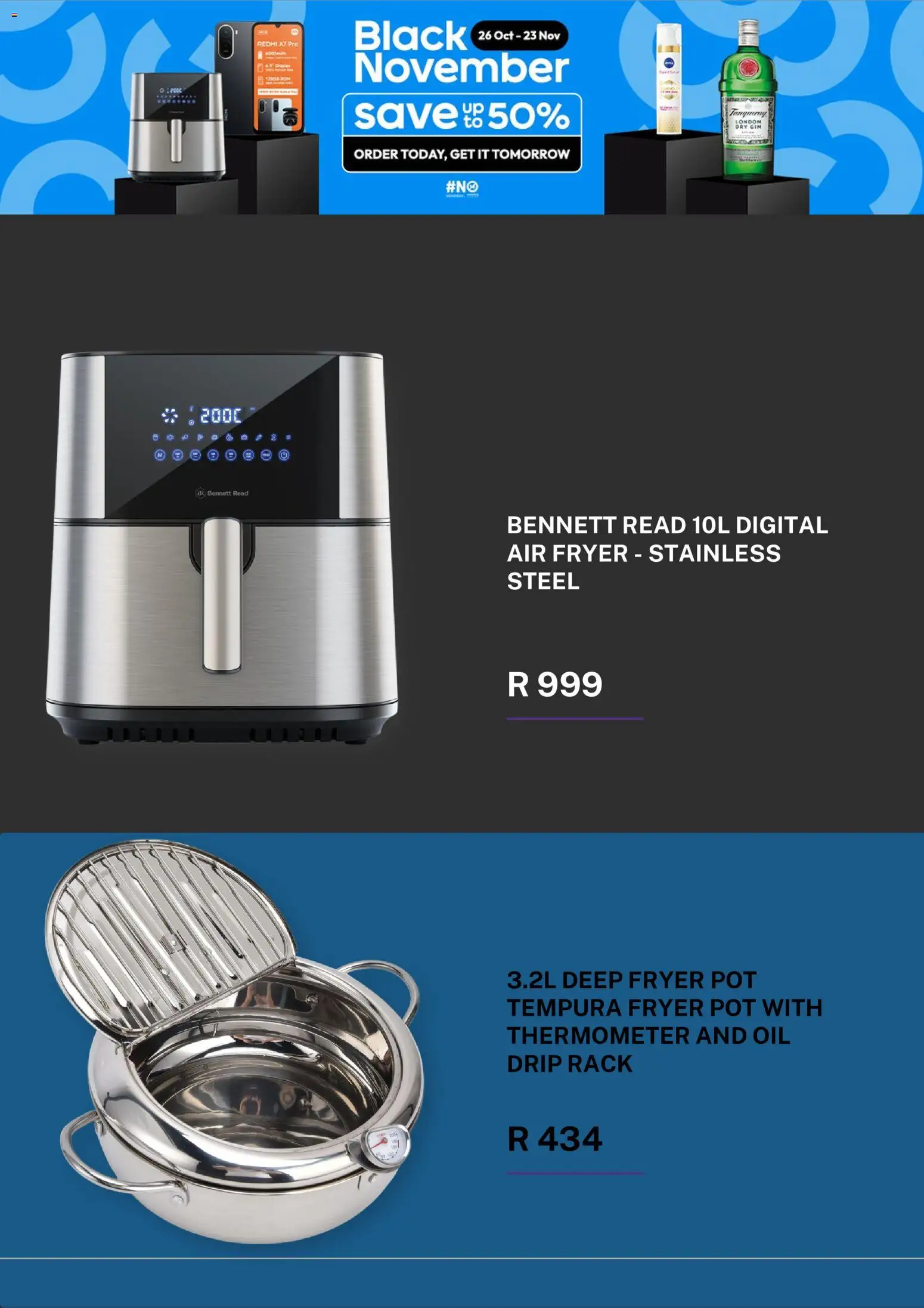 New Takealot catalogue – valid from 26/10/2026 | Page: 3 | Products: Fryer, Deep fryer, Air fryer, Oil