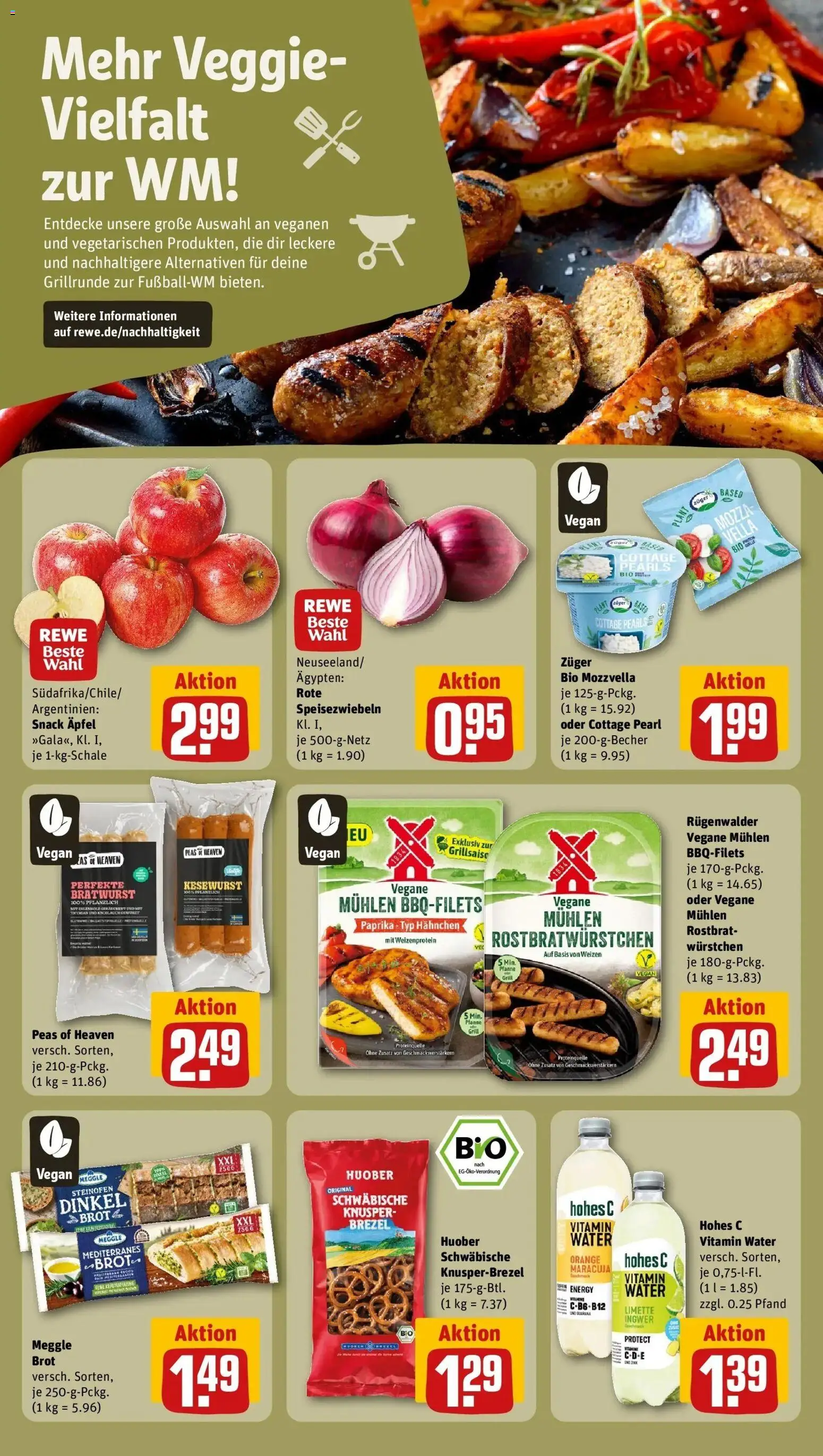 Rewe Prospekt Suhl – gültig ab 08.06.2026 | Seite: 17 | Produkte: Grill, Hahnchen, Bratwurst, Brot