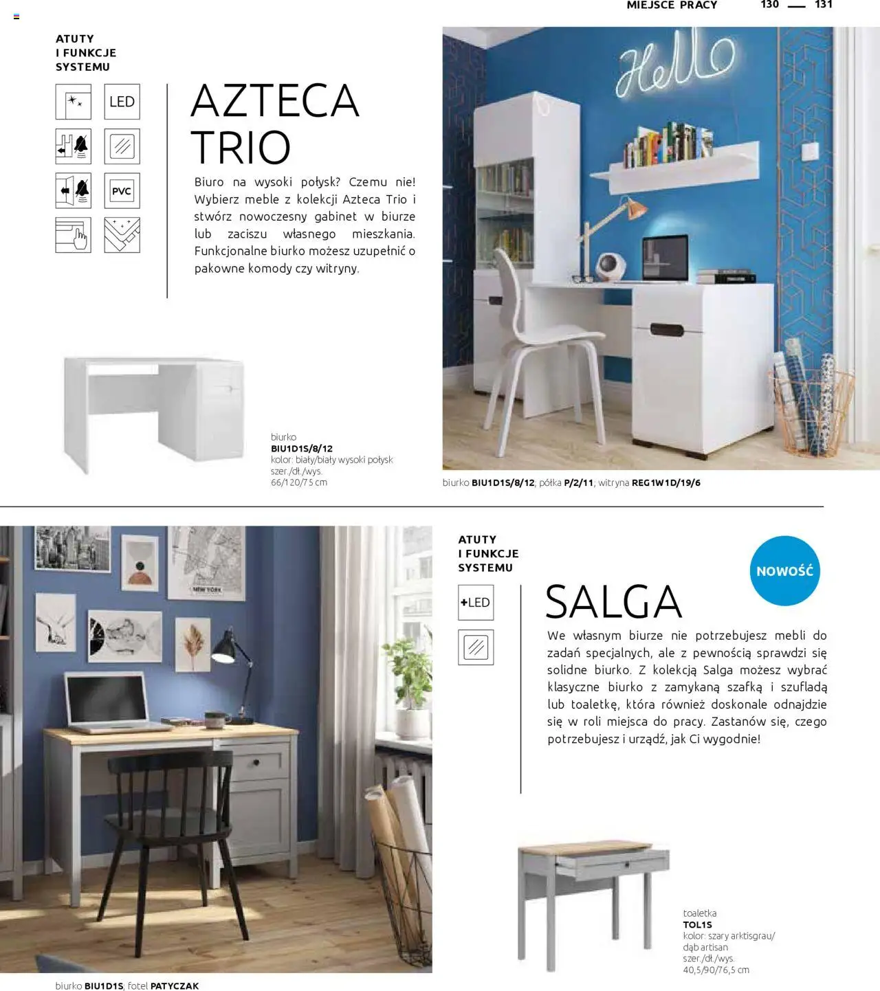Black Red White Gazetka - Katalog rodzinnych wnętrz od 24.05.2024 | Strona: 131 | Produkty: Półka, Gabinet, Witryna, Toaletka