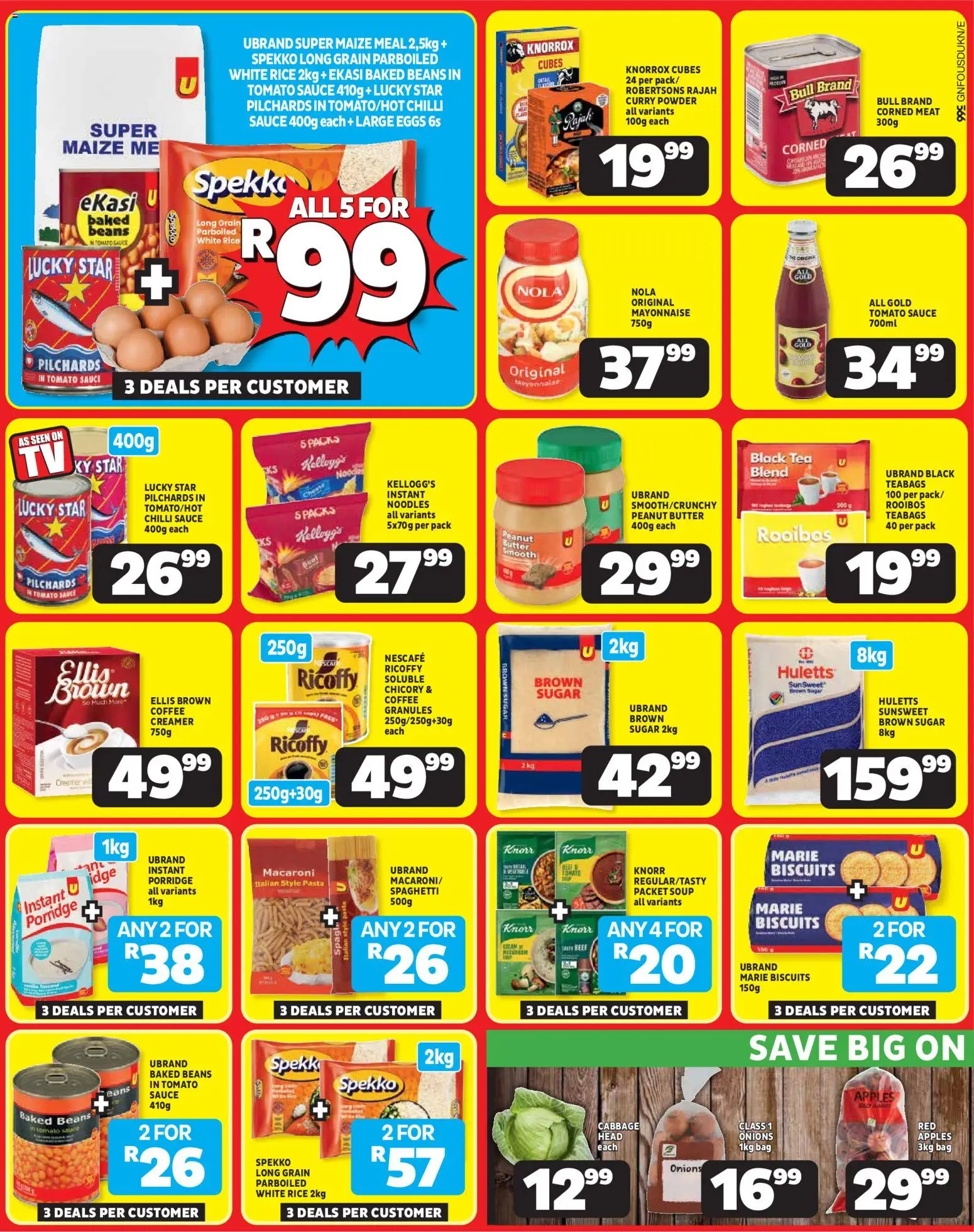 New Usave catalogue – valid from 20.04.2026 | Page: 2 | Products: Beans, Apples, Beef, Mayonnaise
