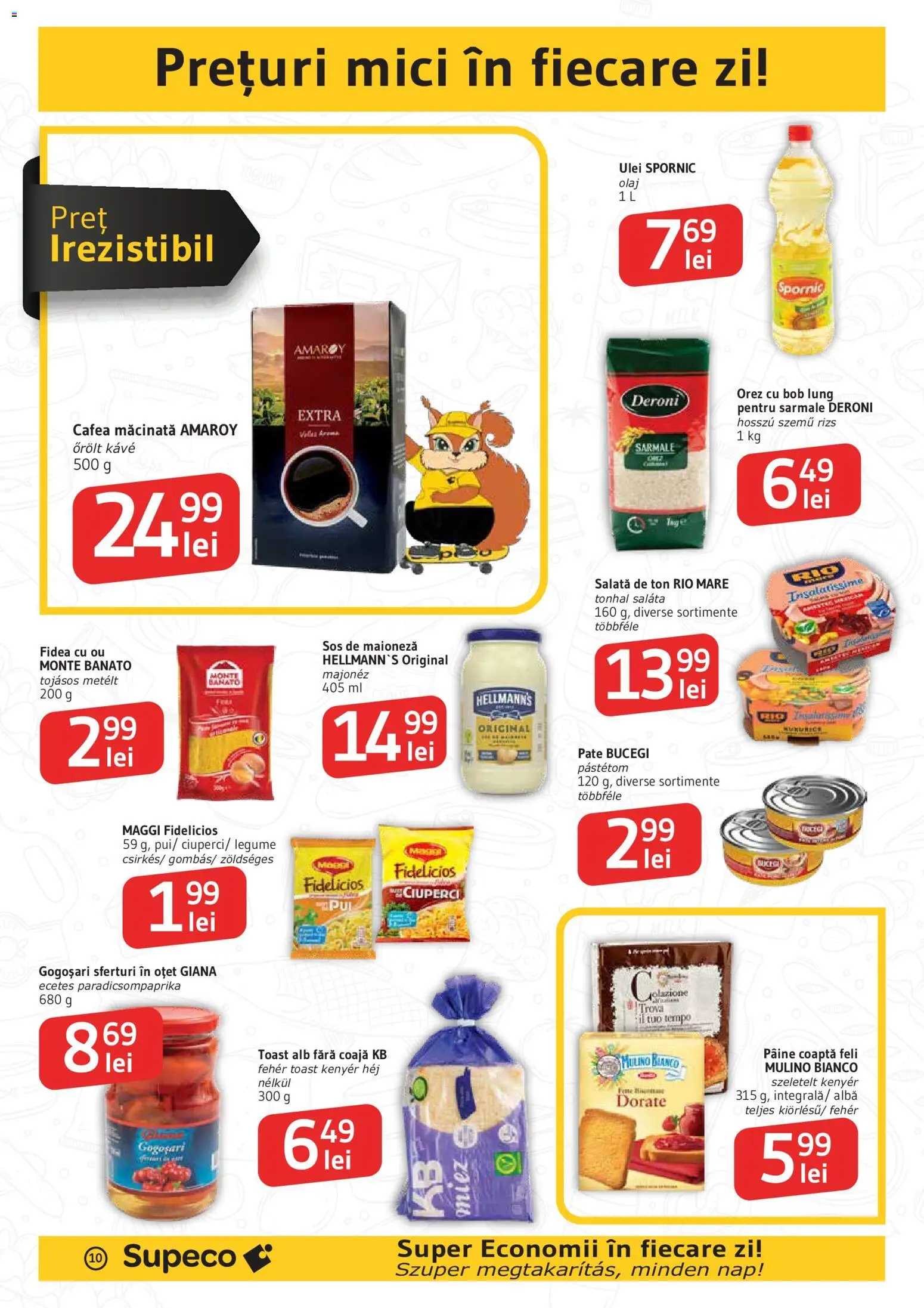 Noul catalog Supeco – valabil de la 25.06.2026 | Pagină: 10 | Produse: Mici, Cafea, Salată, Legume