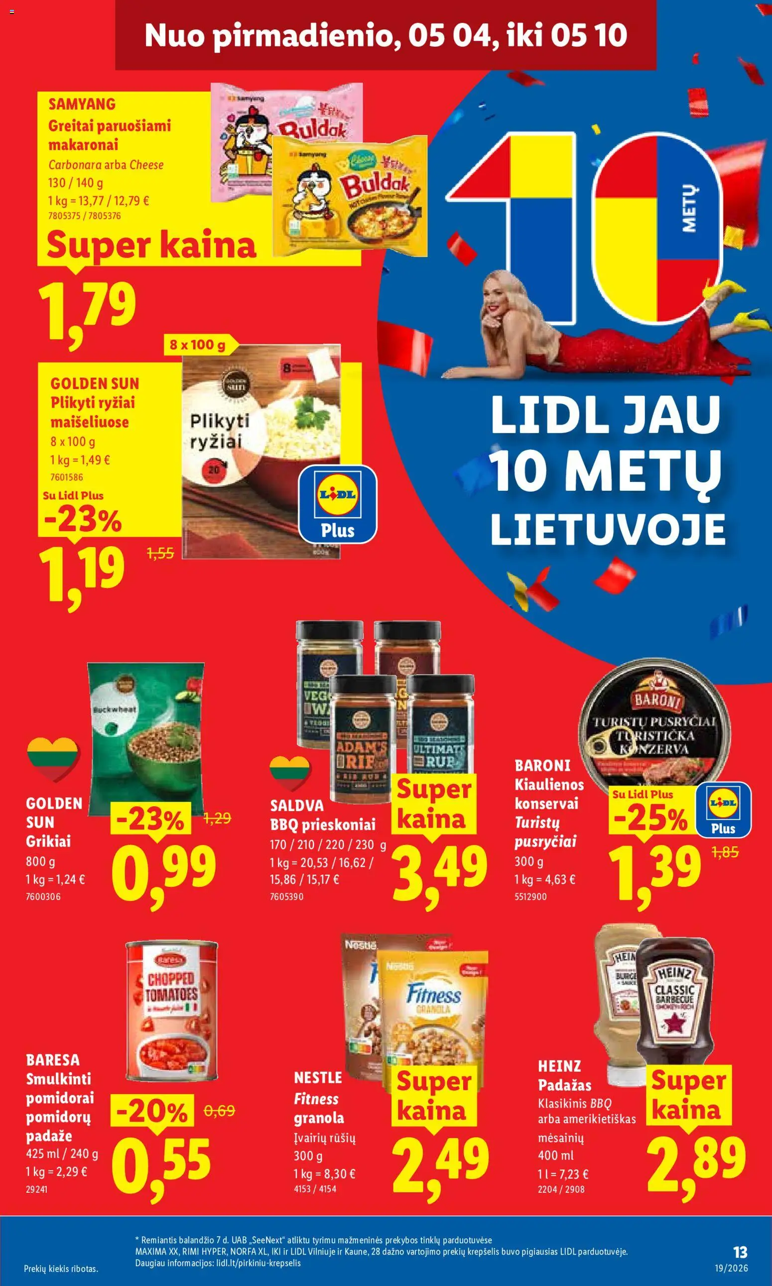 LIDL akcijos nuo 04.05.2026 | Puslapis: 23 | Prekių: Vištienos, Jautienos, Krepšelis
