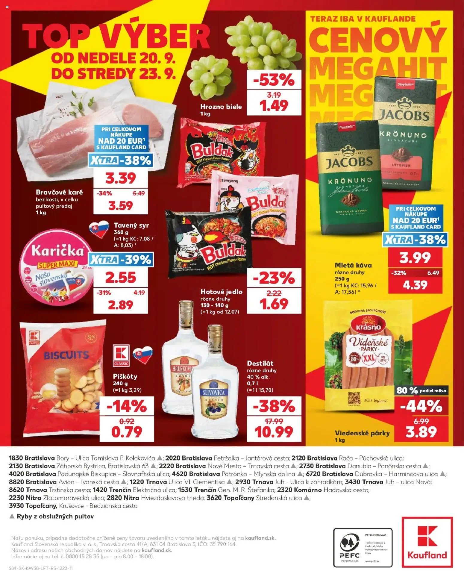 Kaufland SK akciós ujság - amely érvényes a következő dátumtól: 2026.09.17. | Oldal: 84