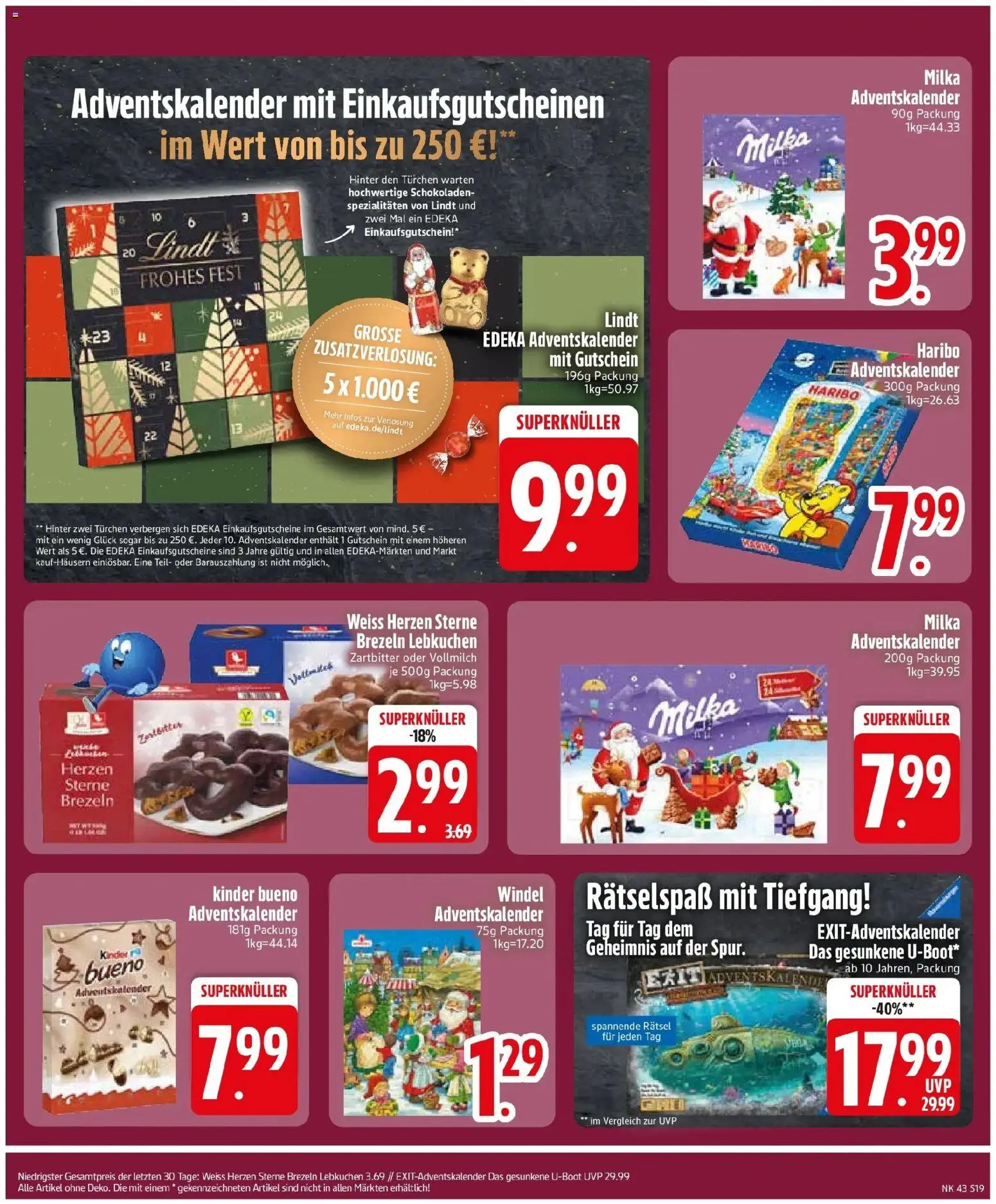 Edeka Prospekt München (ab 19.10.2026) » Angebote Online | Seite: 21 | Produkte: Haribo, Spezialitäten, Milka, Lindt