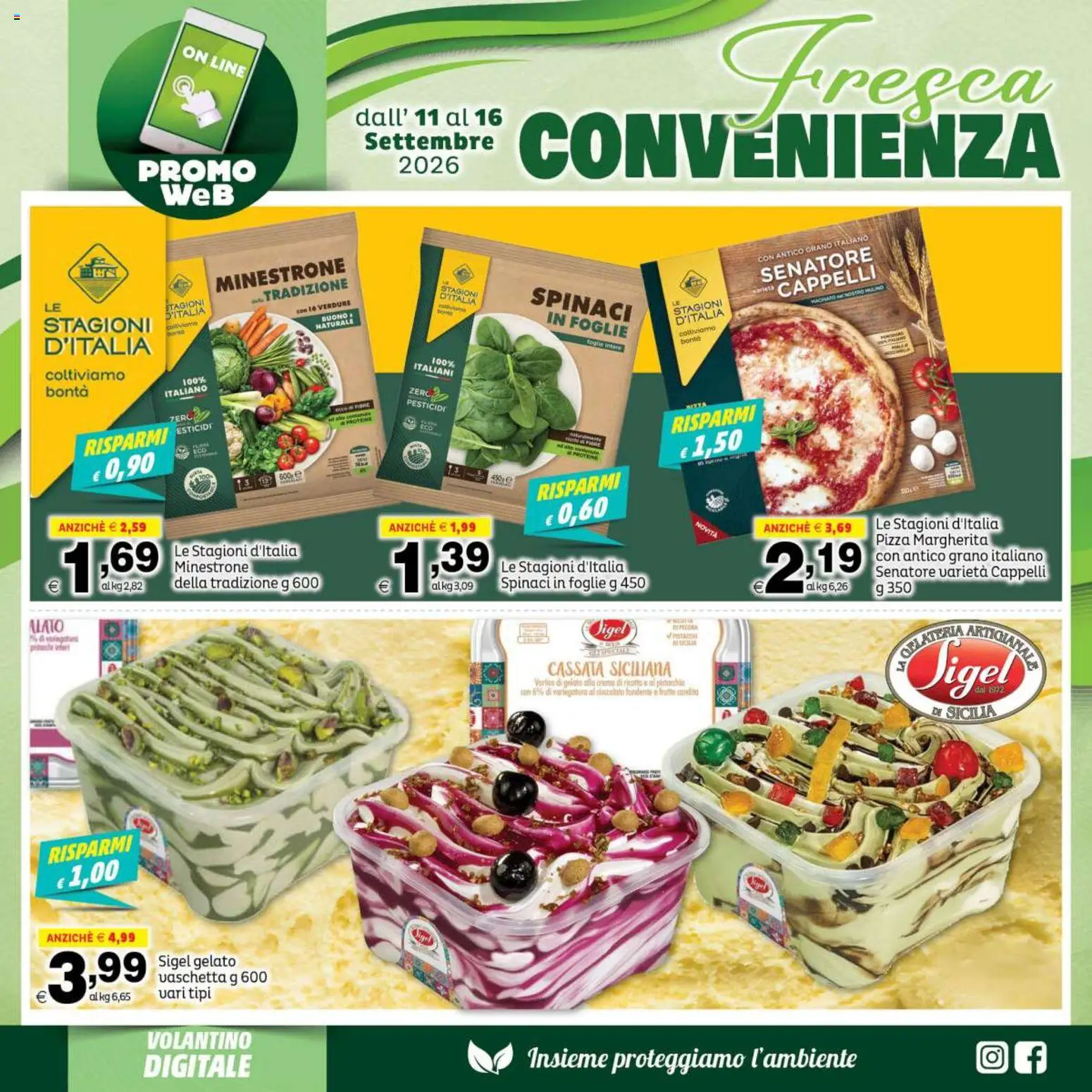 Volantino Elite Supermercati del 11/09/2026 | Pagina: 4 | Prodotti: Minestrone, Pistacchio, Cioccolato, Verdure