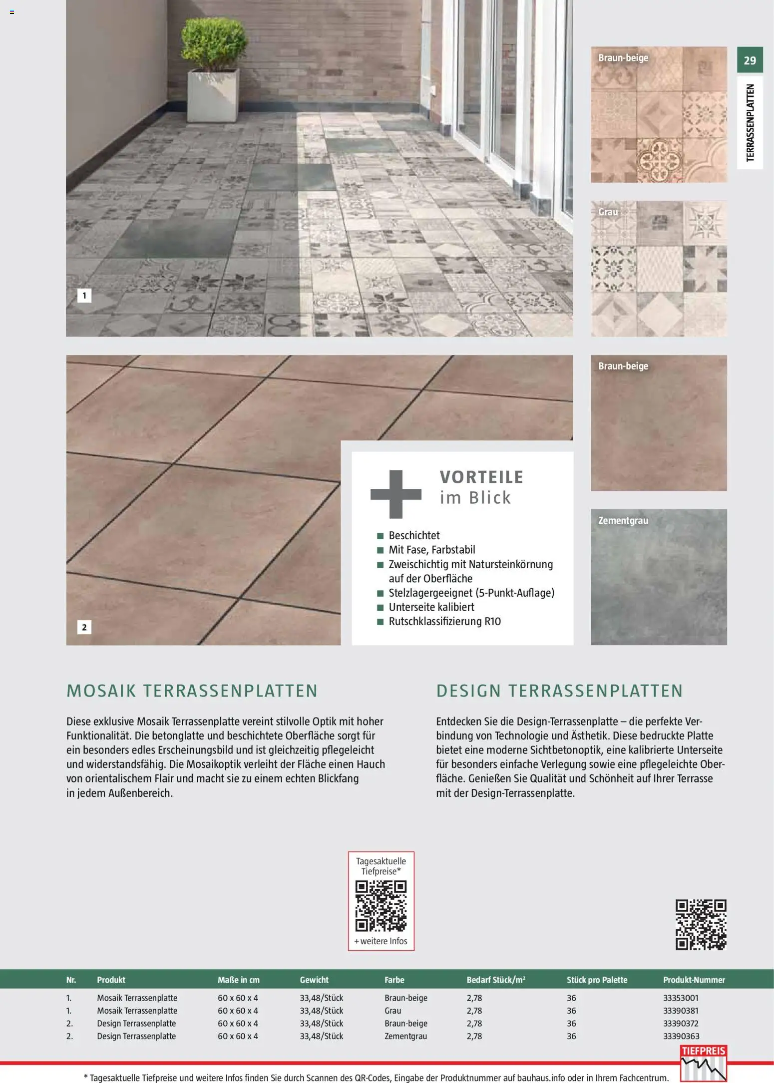 Bauhaus Gartenbaumaterialien gültig ab 01.04.2026 | Seite: 29 | Produkte: Gewicht
