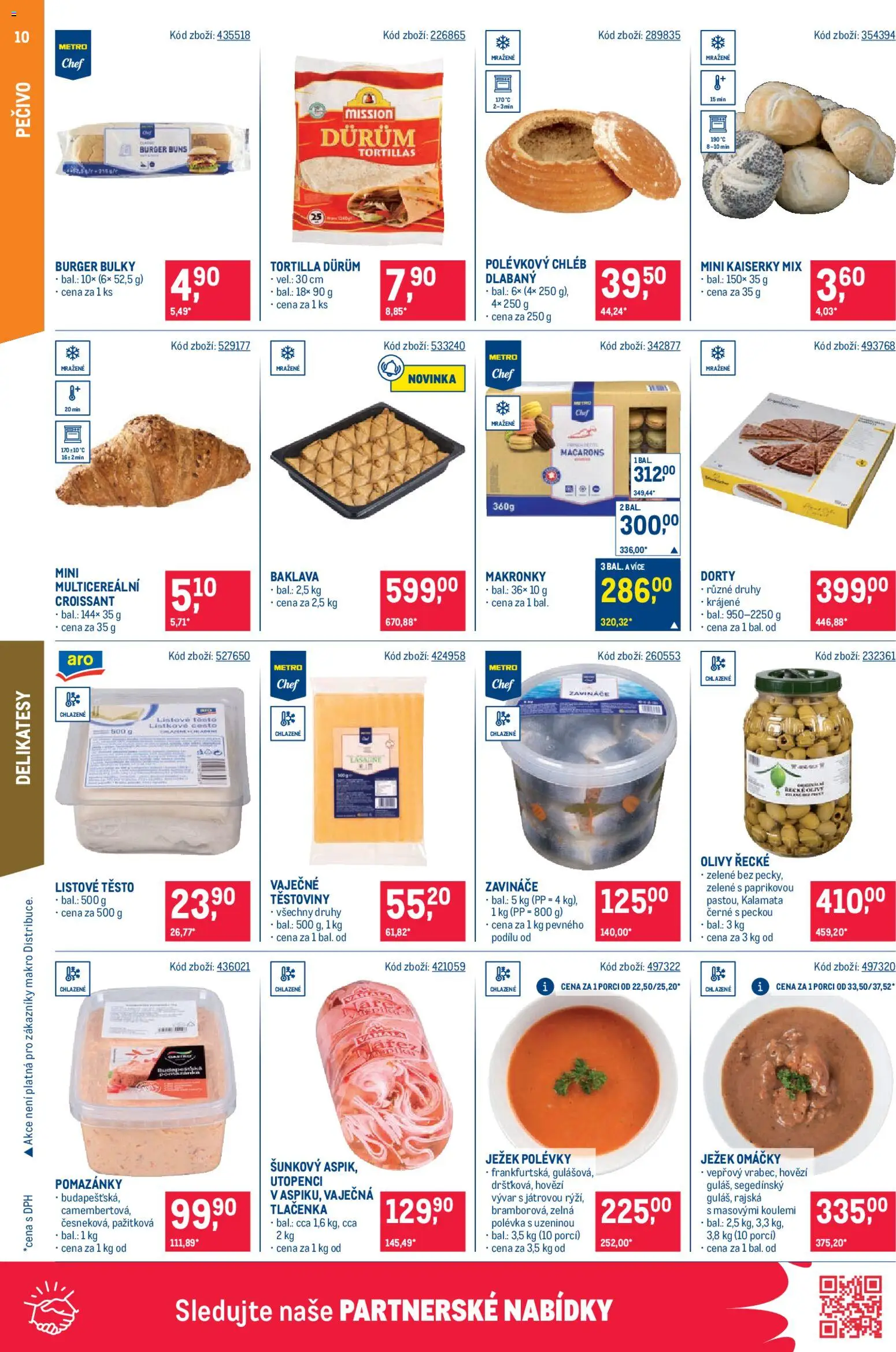 Makro leták - Gastronomie od 26.08.2026 | Strana: 10 | Produkty: Hovězí, Chléb, Utopenci, Croissant