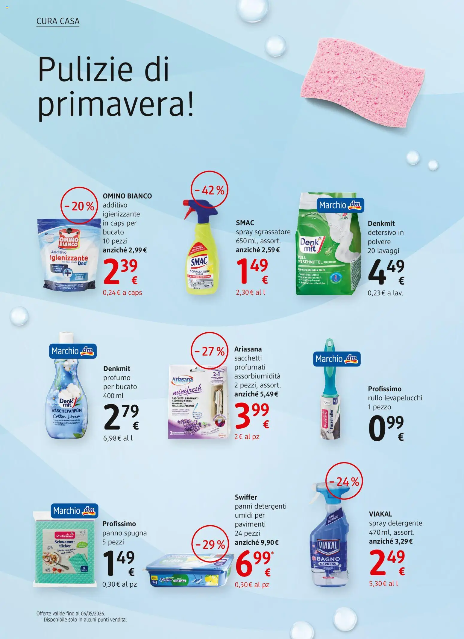 Volantino dm drogerie markt del 16.04.2026 | Pagina: 6 | Prodotti: Spugna, Rullo, Lavanda, Profumo