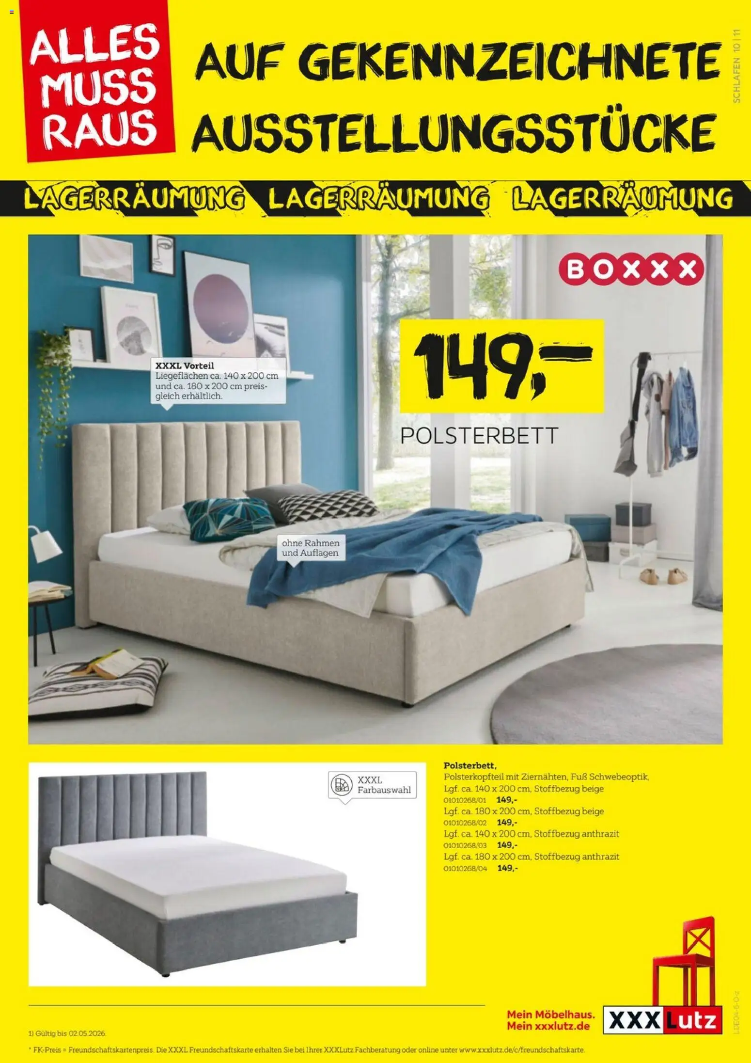 XXXLutz Prospekt 	 – gültig ab 18.04.2026 | Seite: 11 | Produkte: Polsterbett