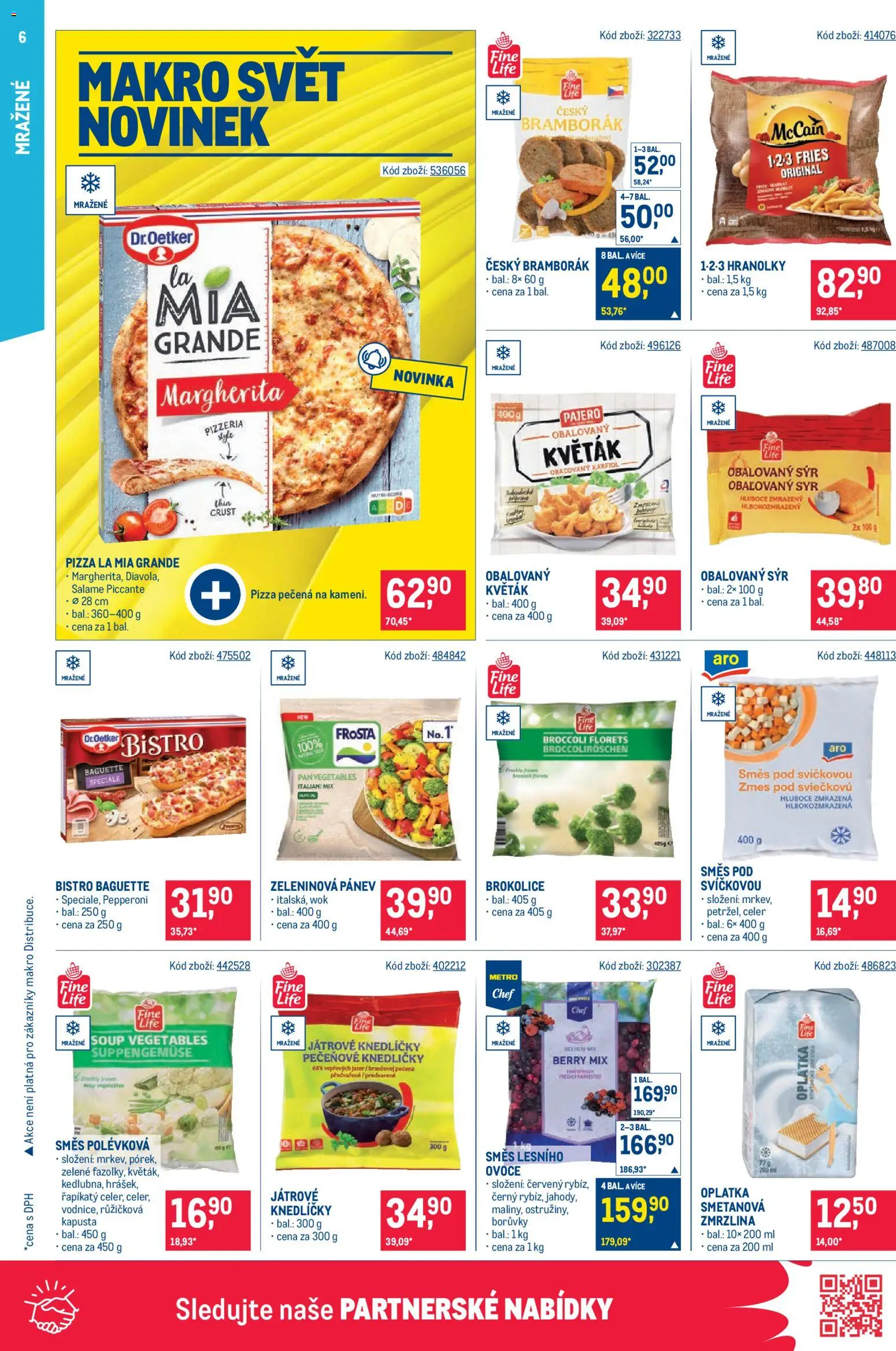 Makro leták od 23.09.2026 | Strana: 6 | Produkty: Ovoce, Hranolky, Borůvky, Obalovaný sýr