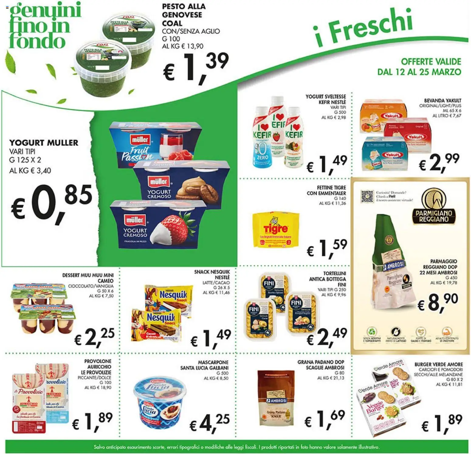 Volantino Coal del 12.03.2026 | Pagina: 9 | Prodotti: Provolone, Carciofi, Pesto, Parmigiano