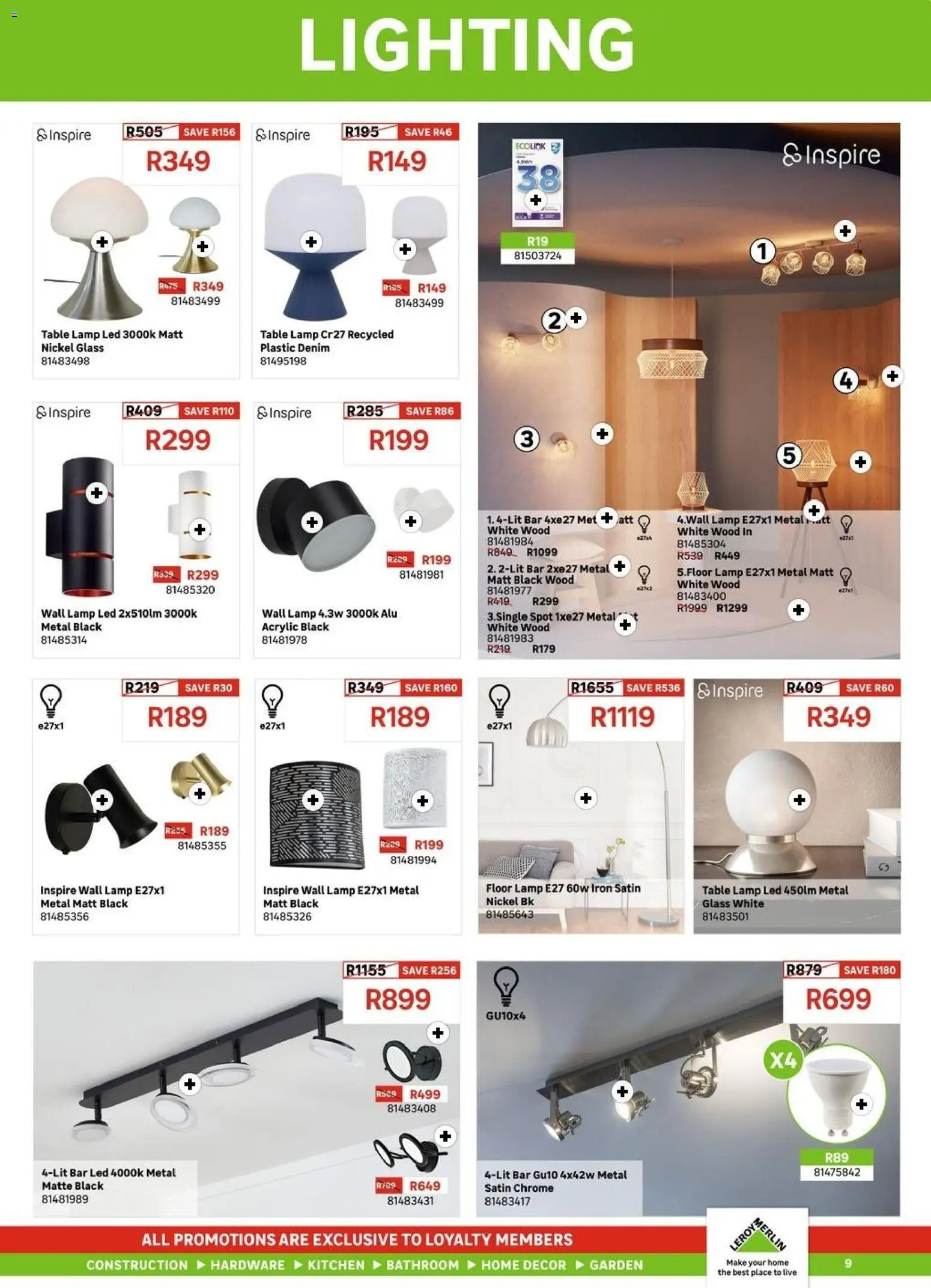 New Leroy Merlin catalogue – valid from 01/07/2026 | Page: 9 | Products: Iron, Table, Lamp