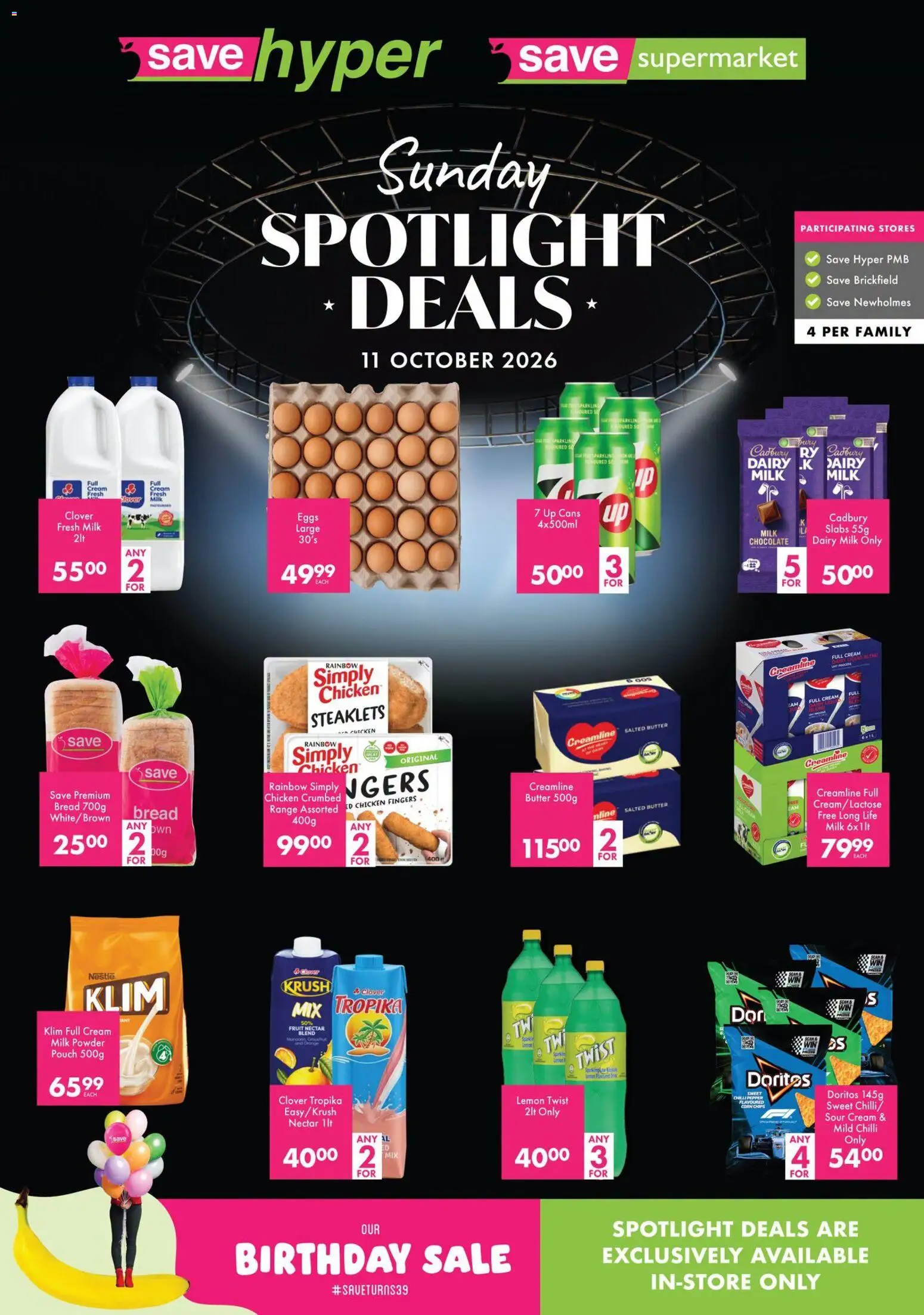 New Save catalogue – valid from 11/10/2026 | Page: 1 | Products: Corn, Bread, Pepper, Lemon