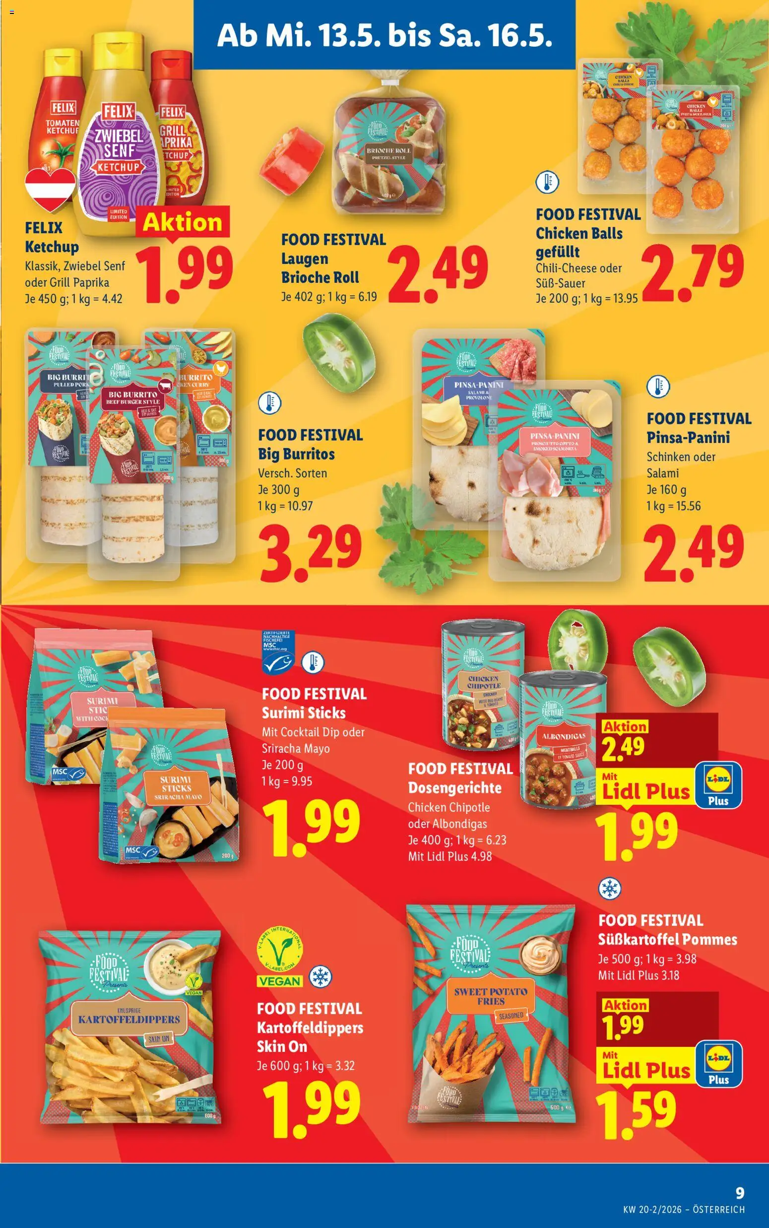 Lidl Flugblatt - Eisenstadt, Ebenfurth, Mattersburg gültig ab 13.05.2026 | Seite: 13 | Produkte: Ketchup, Grill, Salami, Tomaten