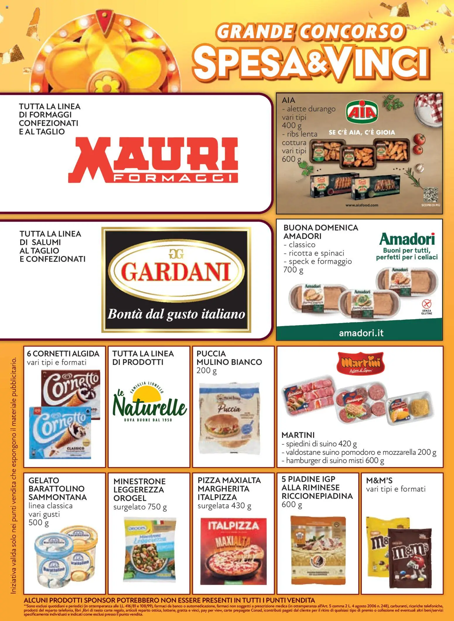 Volantino Conad del 07/10/2026 | Pagina: 8 | Prodotti: Suino, Pomodoro, Formaggio, Ricotta