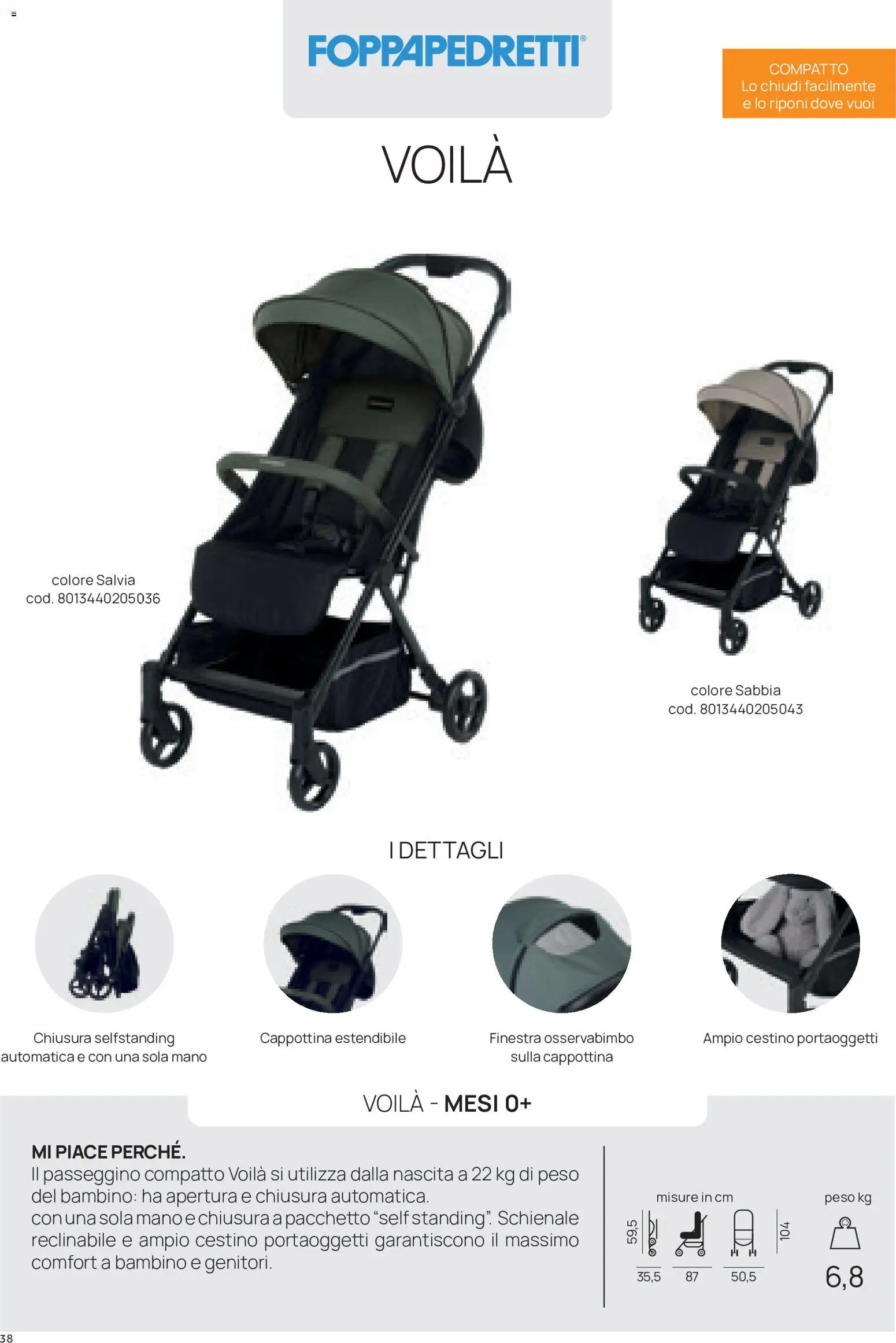 Volantino Prenatal del 16/09/2026 | Pagina: 38 | Prodotti: Passeggino, Cestino
