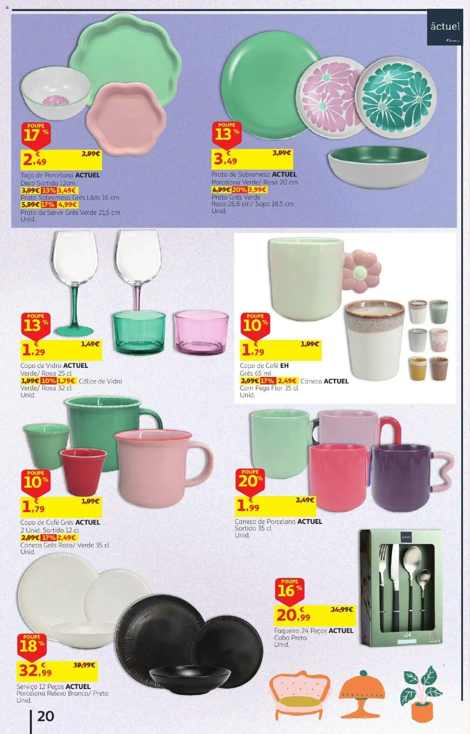 Auchan folheto Preços redondos │ válido de 07/10/2026 | Página: 20 | Produtos: Cabo, Caneca, Sobremesa, Sopa