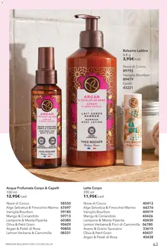 Anteprima del volantino Yves Rocher catalogo 13 valido a partire dal 20/10/2026 | Pagina: 63 | Prodotti: Acqua, Mango, Lampone, Cocco
